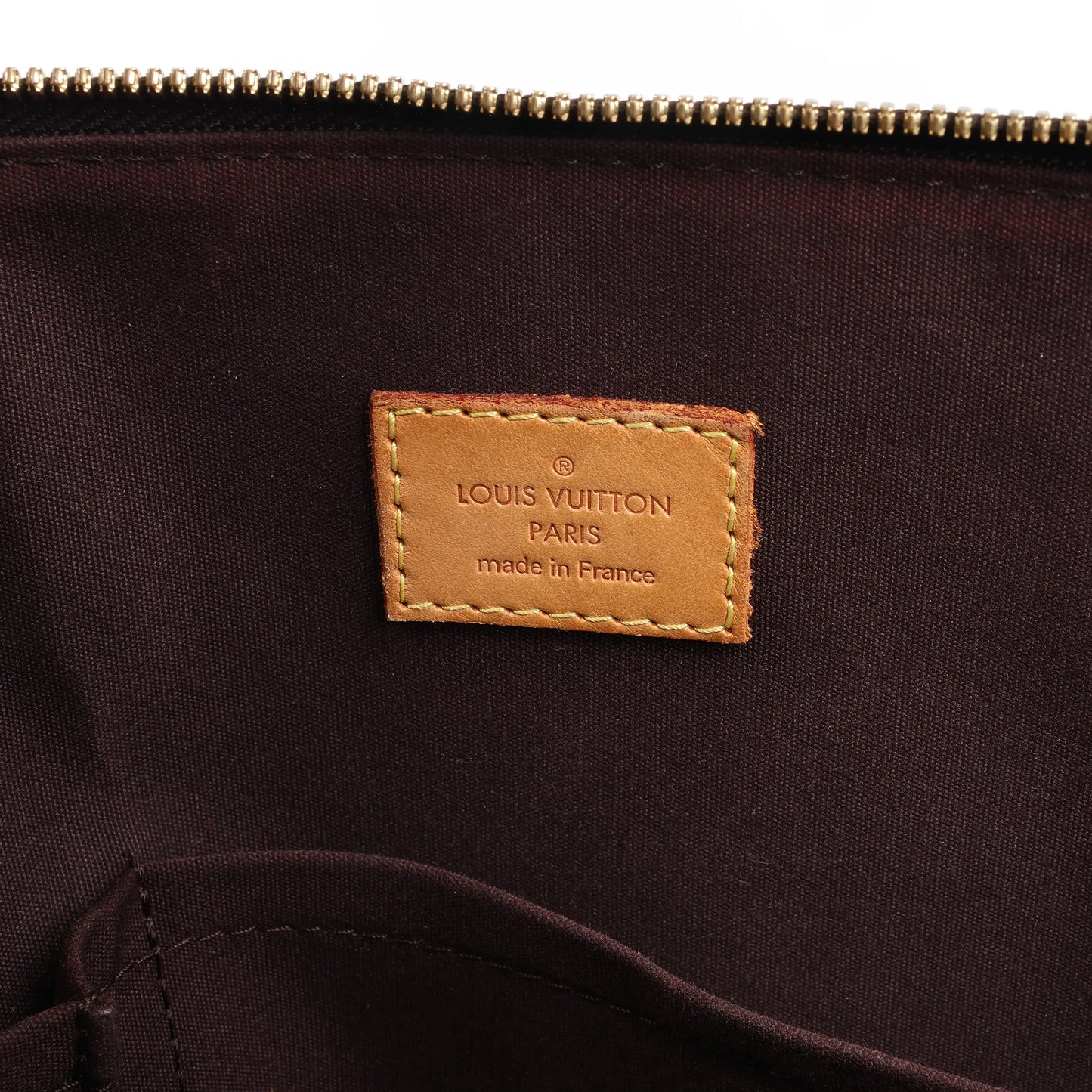 Louis Vuitton Vernis Alma GM Handtasche in Amarante M91687