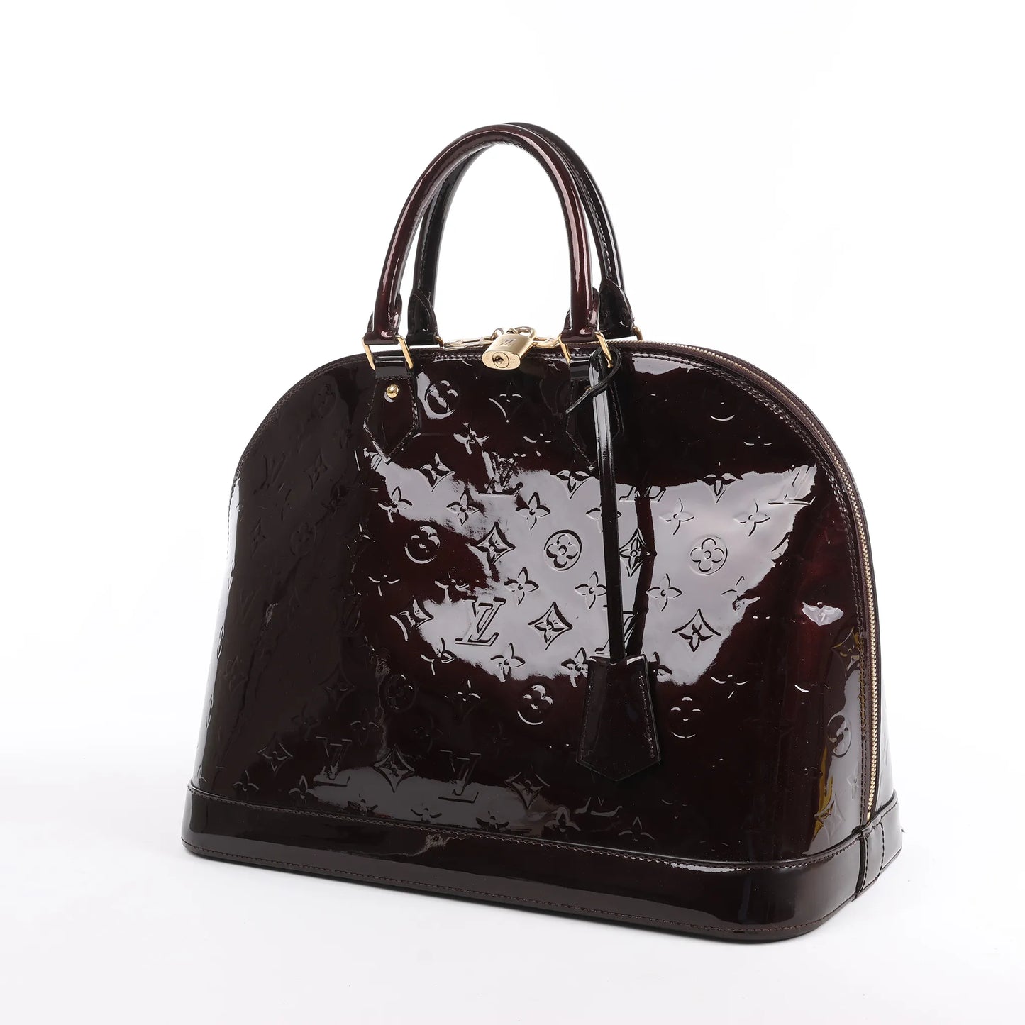 Louis Vuitton Vernis Alma GM Handtasche in Amarante M91687