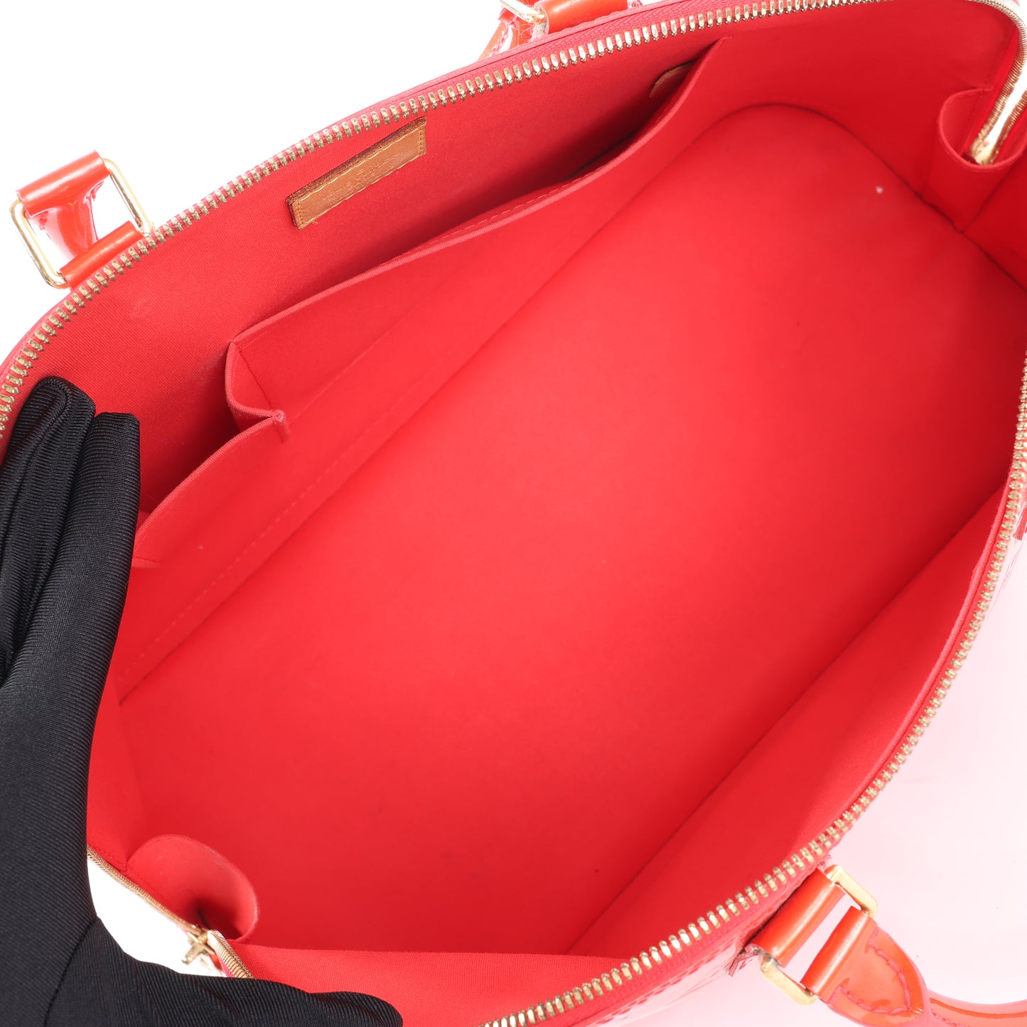 Sac à main Louis Vuitton Vernis Alma GM en rouge M91693