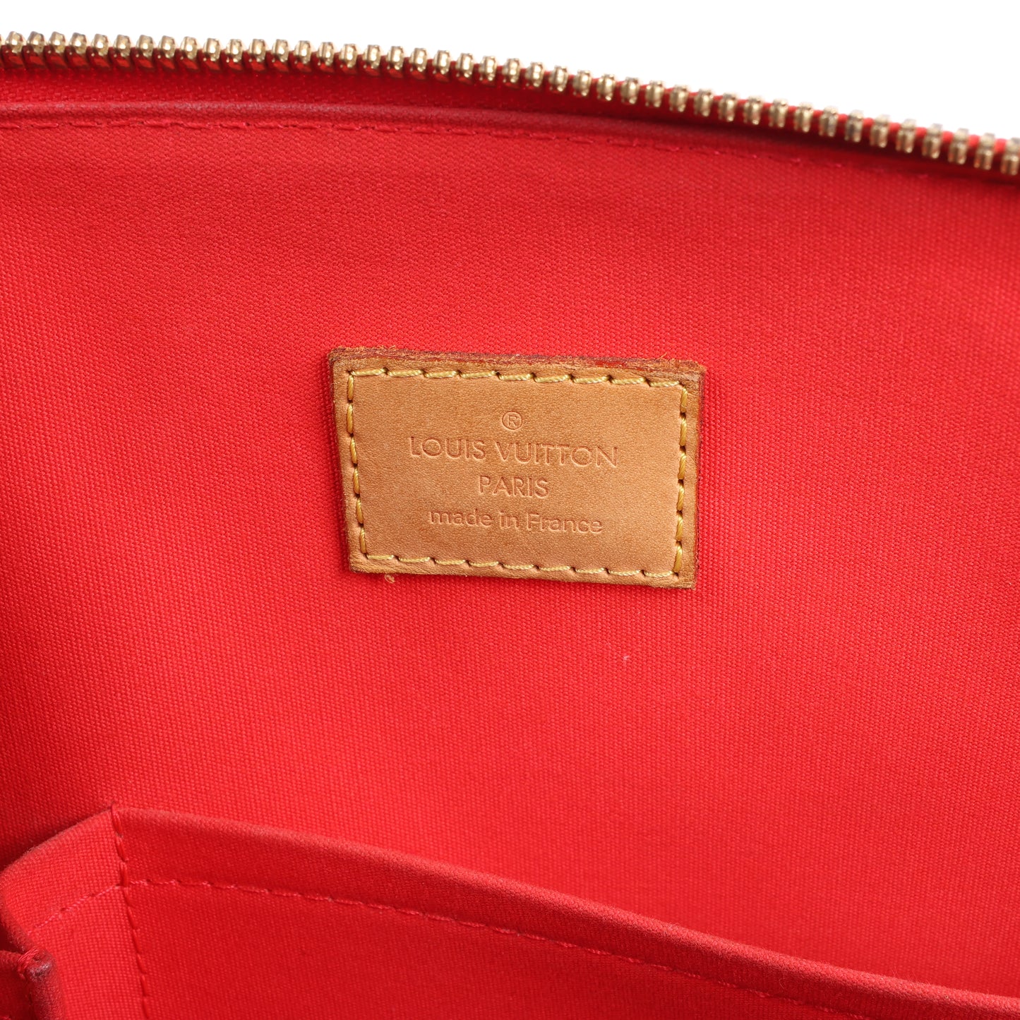 Sac à main Louis Vuitton Vernis Alma GM en rouge M91693