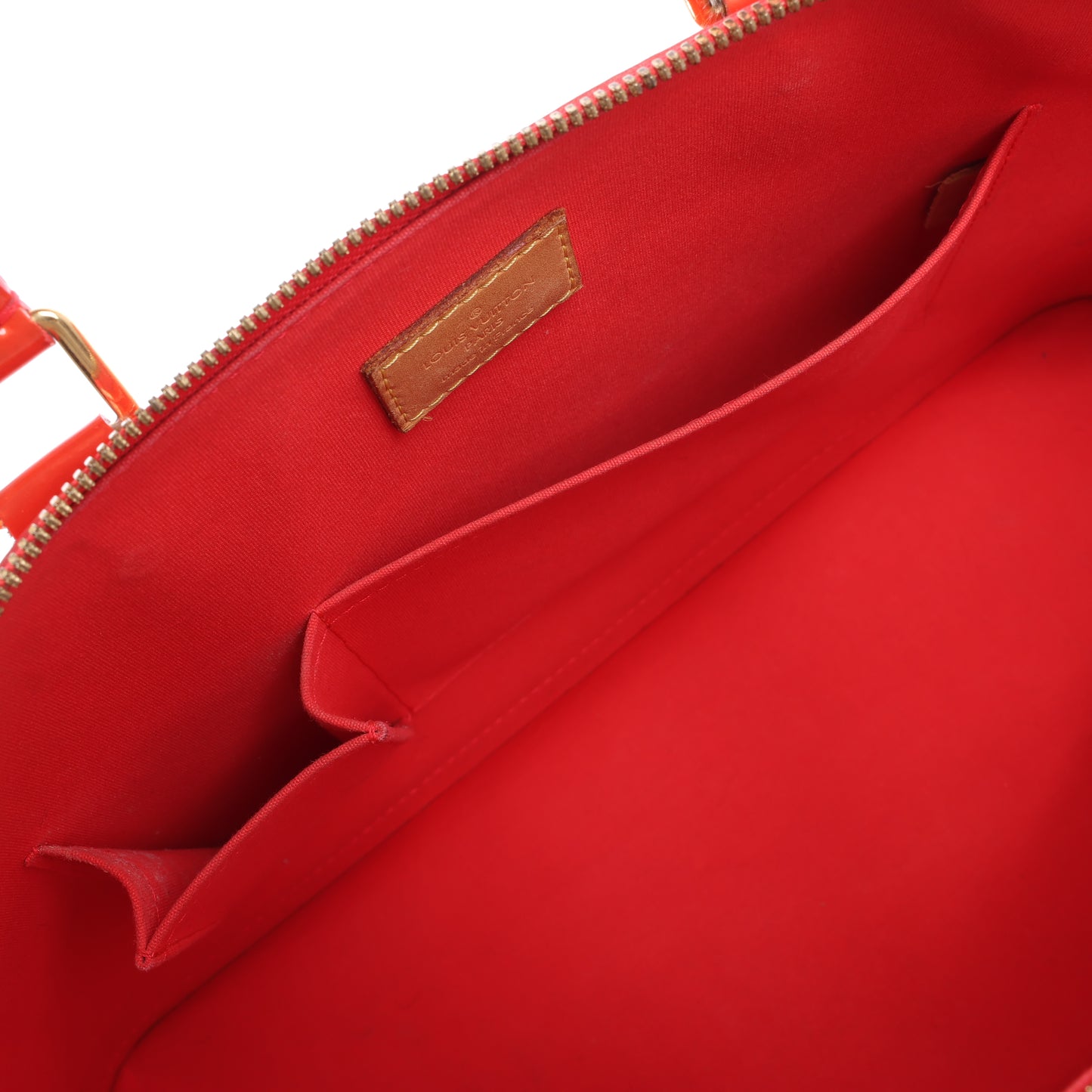 Sac à main Louis Vuitton Vernis Alma GM en rouge M91693