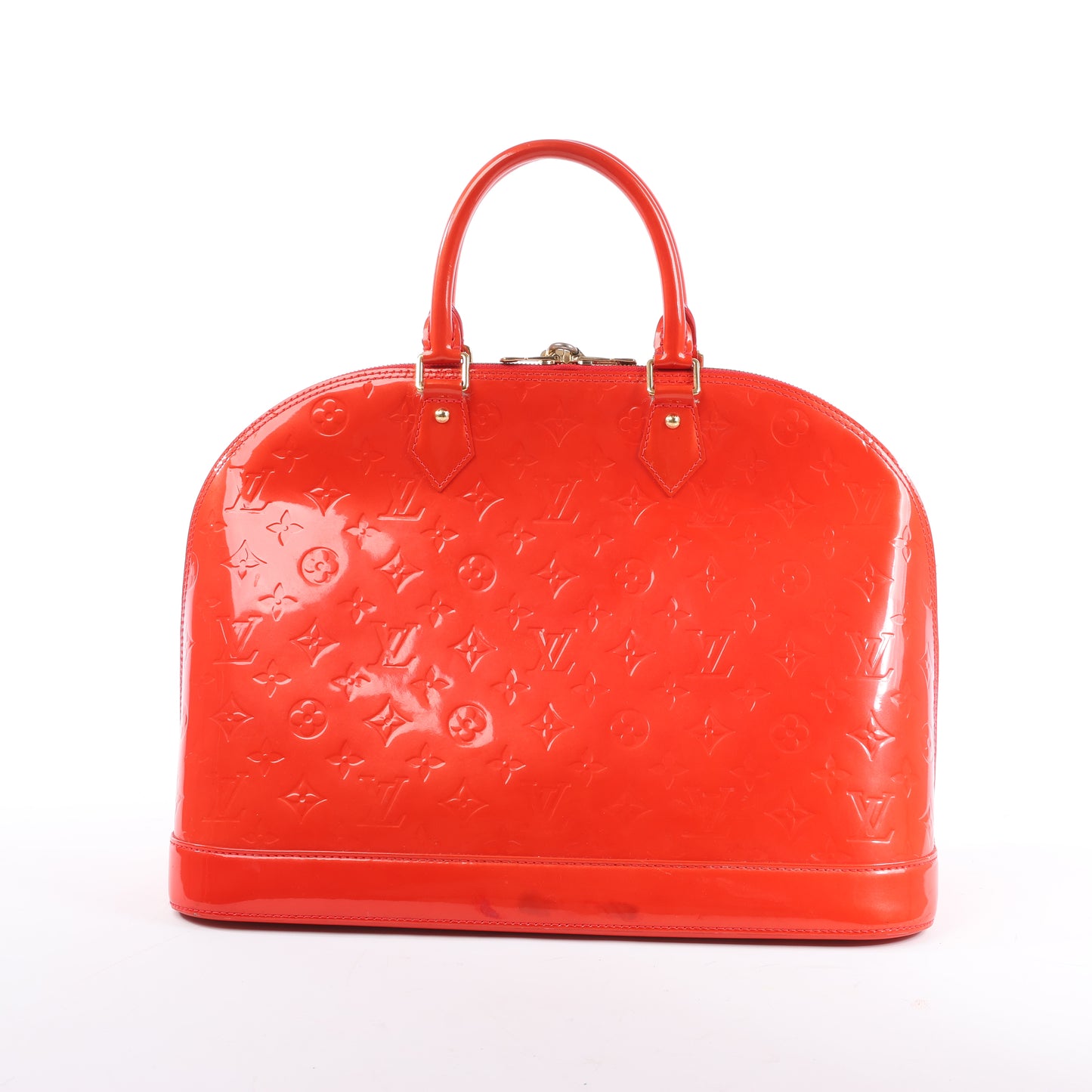 Sac à main Louis Vuitton Vernis Alma GM en rouge M91693