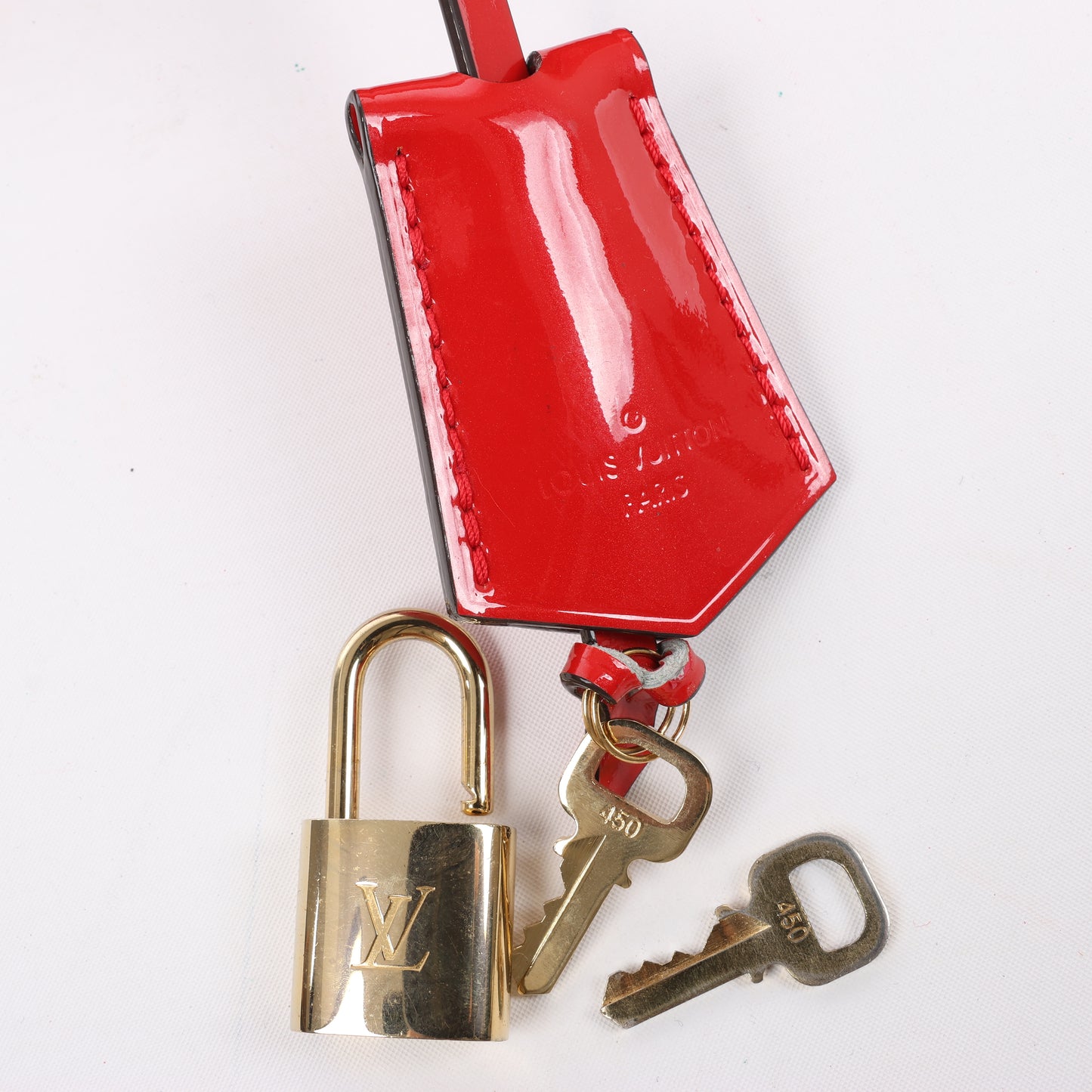 Sac à main LOUIS VUITTON Vernis Alma PM en rouge M90096