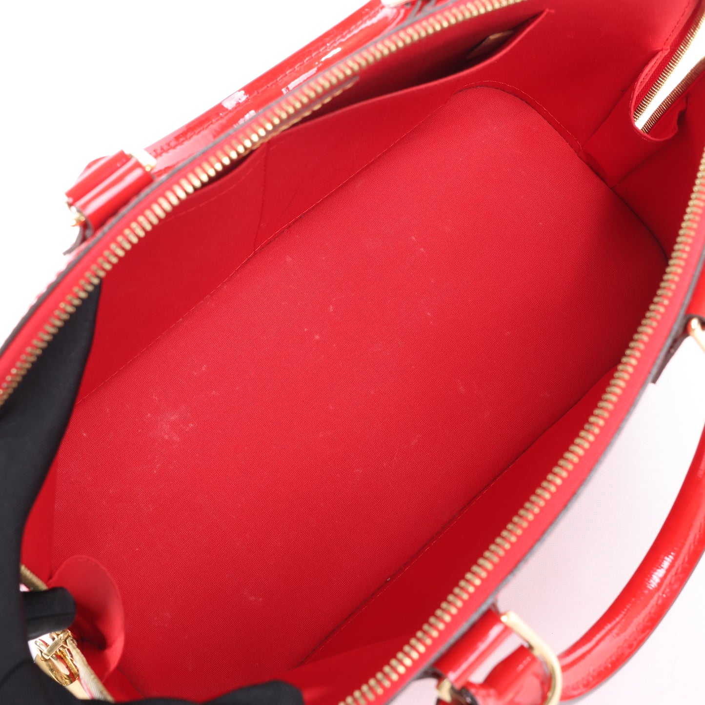 Sac à main LOUIS VUITTON Vernis Alma PM en rouge M90096
