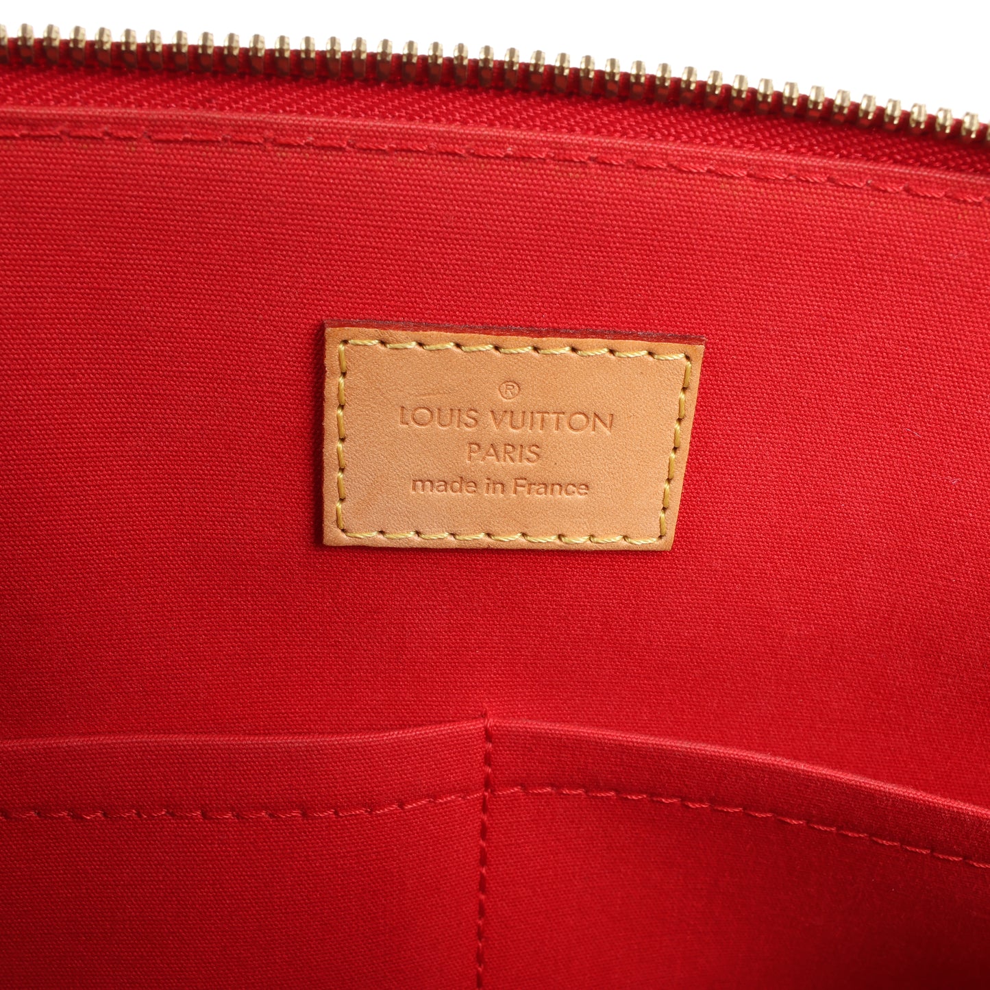 Sac à main LOUIS VUITTON Vernis Alma PM en rouge M90096