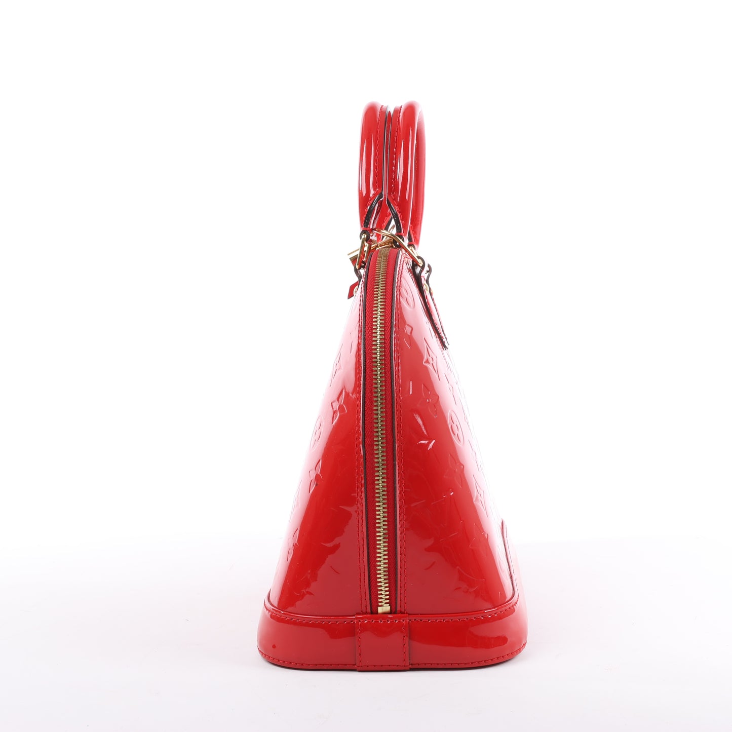 Sac à main LOUIS VUITTON Vernis Alma PM en rouge M90096