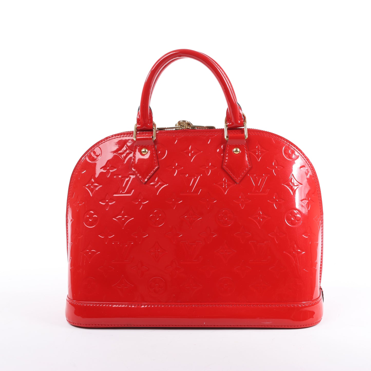 Sac à main LOUIS VUITTON Vernis Alma PM en rouge M90096