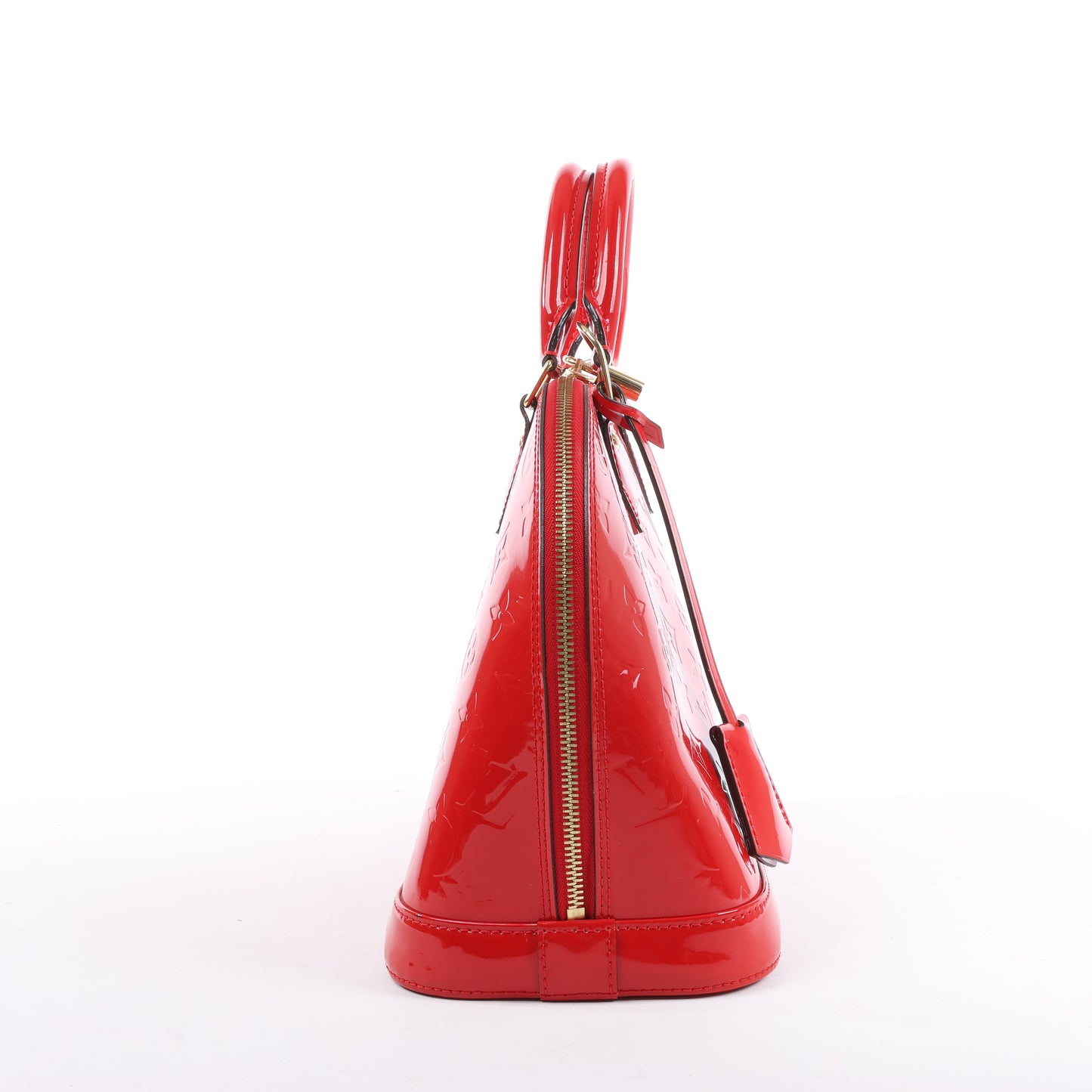 Sac à main LOUIS VUITTON Vernis Alma PM en rouge M90096