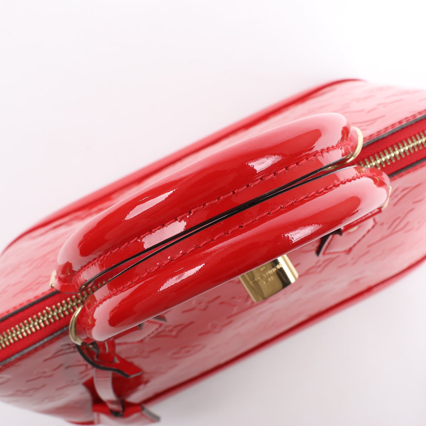 Sac à main LOUIS VUITTON Vernis Alma PM en rouge M90096