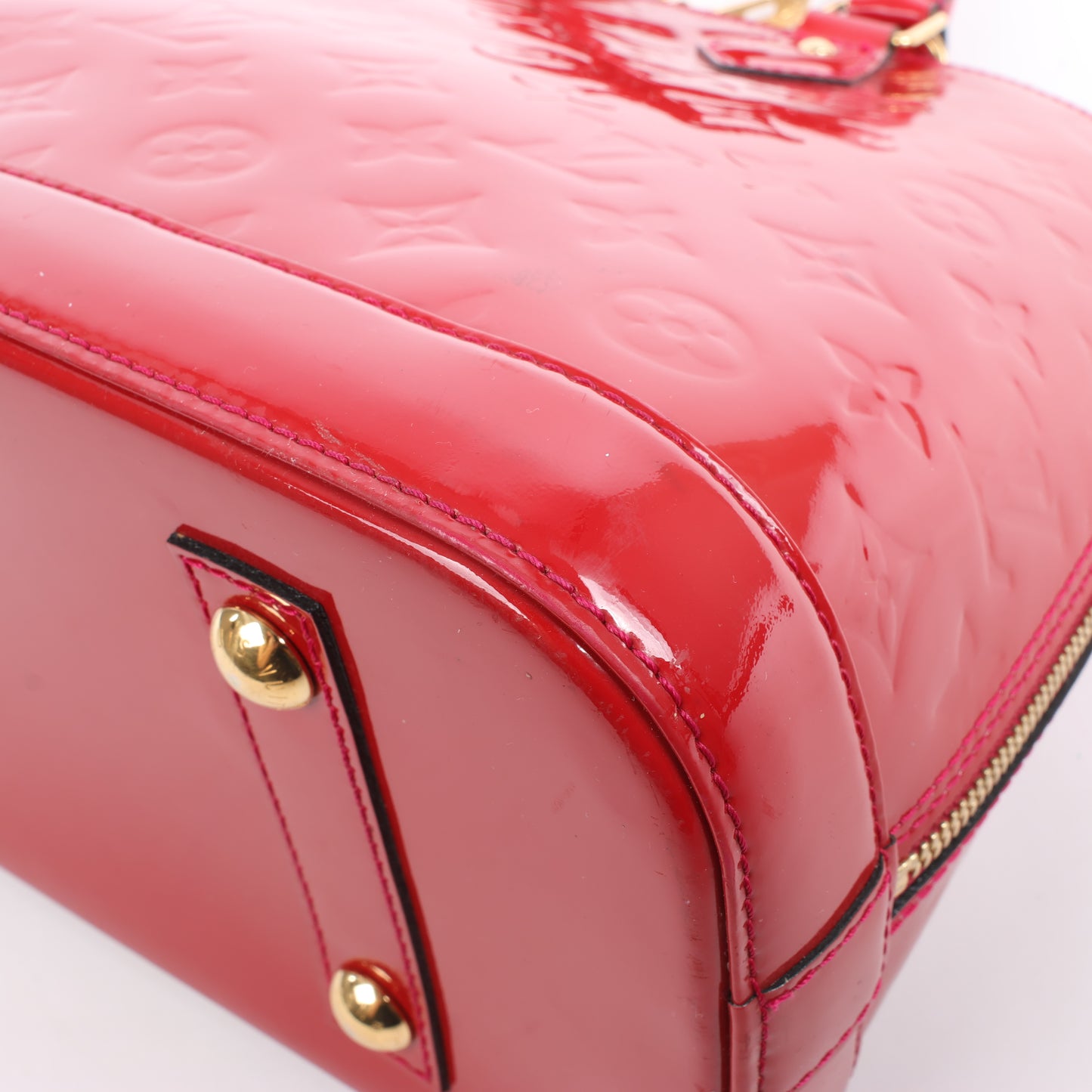 LOUIS VUITTON Vernis Alma PM Handtasche in Rot M91770