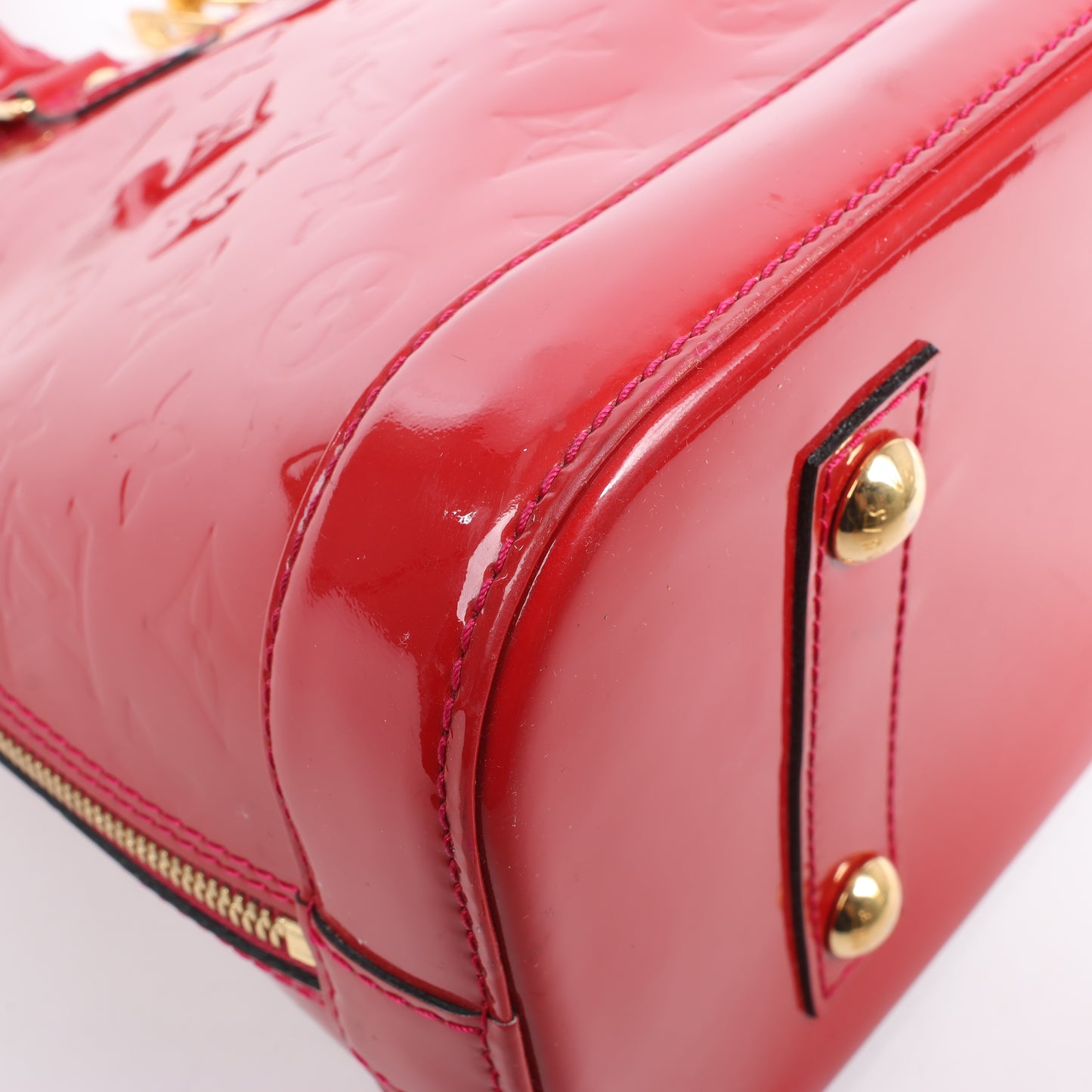 LOUIS VUITTON Vernis Alma PM Handtasche in Rot M91770