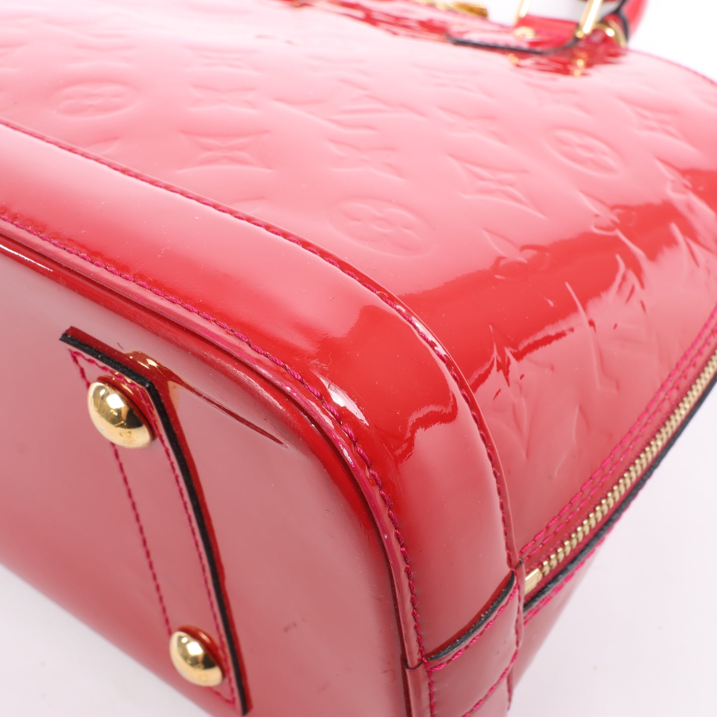 LOUIS VUITTON Vernis Alma PM Handtasche in Rot M91770