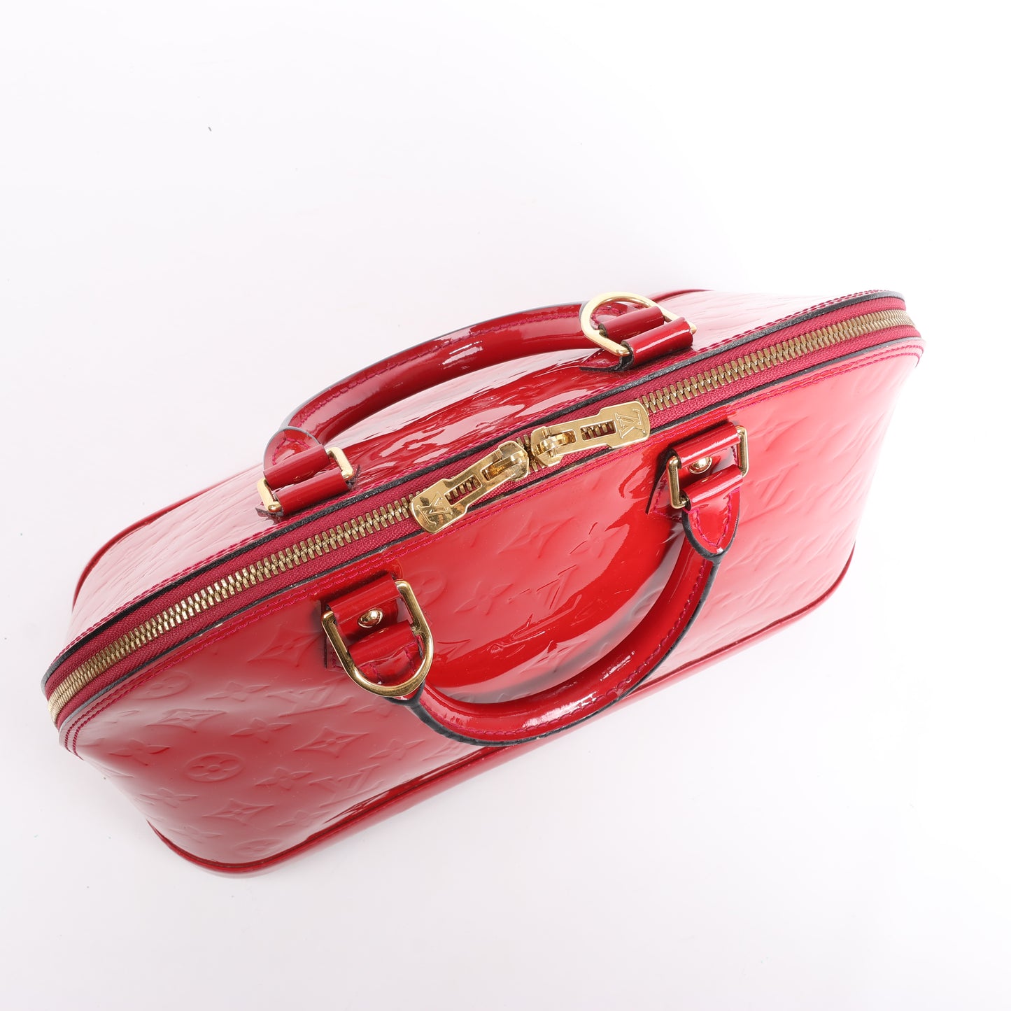 LOUIS VUITTON Vernis Alma PM Handtasche in Rot M91770