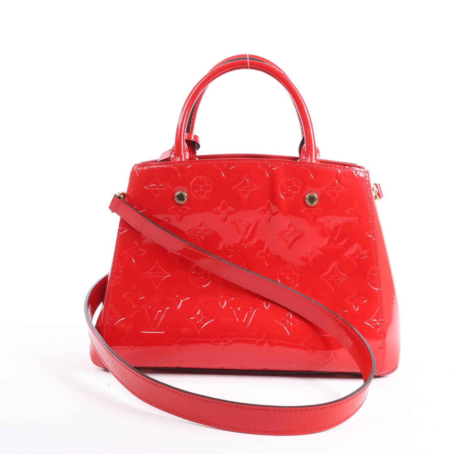 Louis Vuitton Vernis Montaigne BB Handtasche in Rot M50170