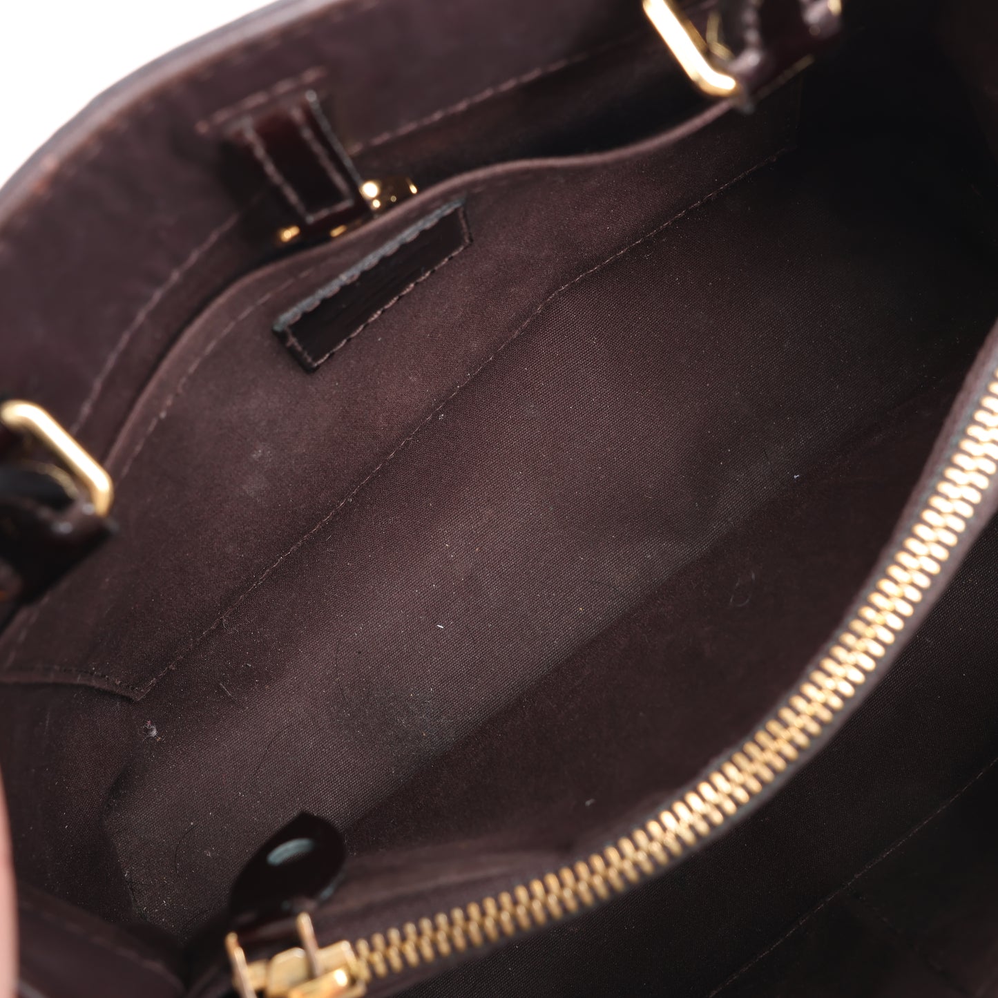 Louis Vuitton Vernis Montaigne BB 2Way Handtasche in Amarante M50403