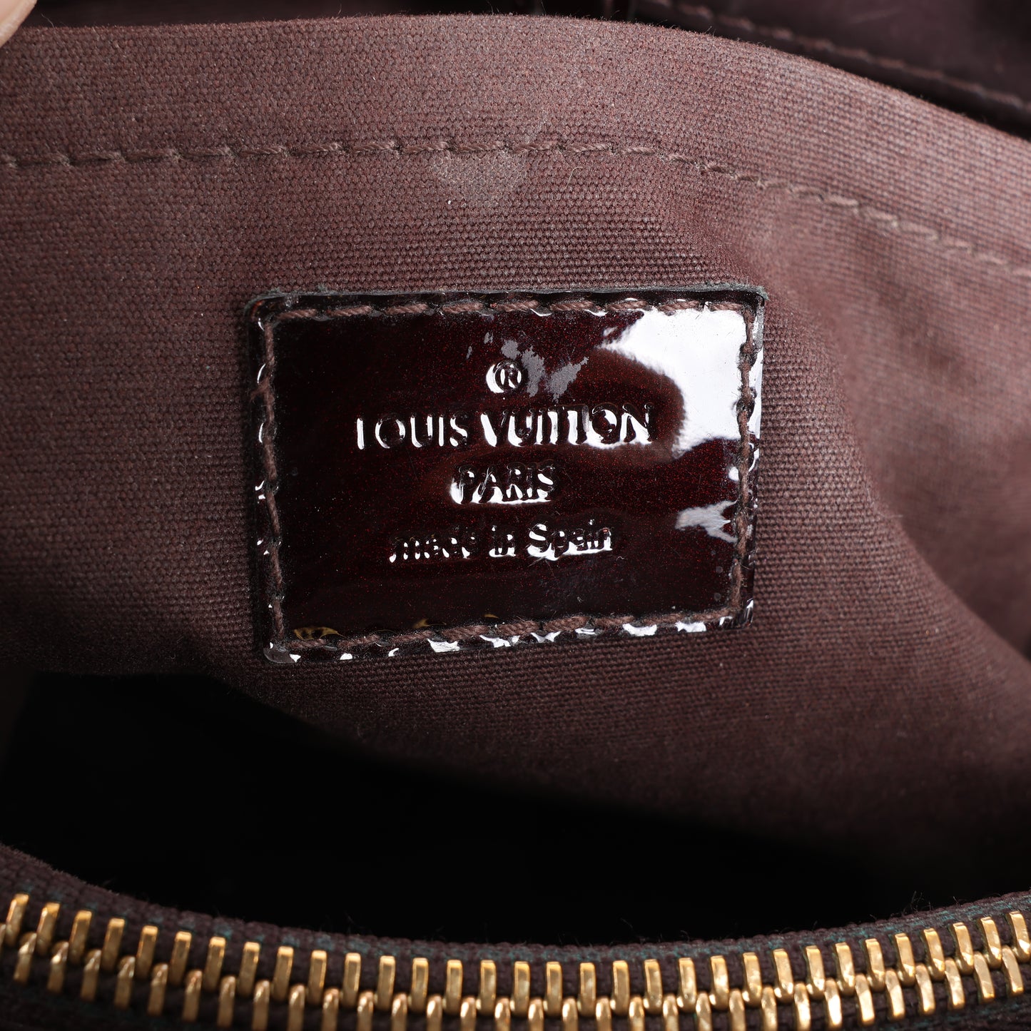 Louis Vuitton Vernis Montaigne BB 2Way Handtasche in Amarante M50403