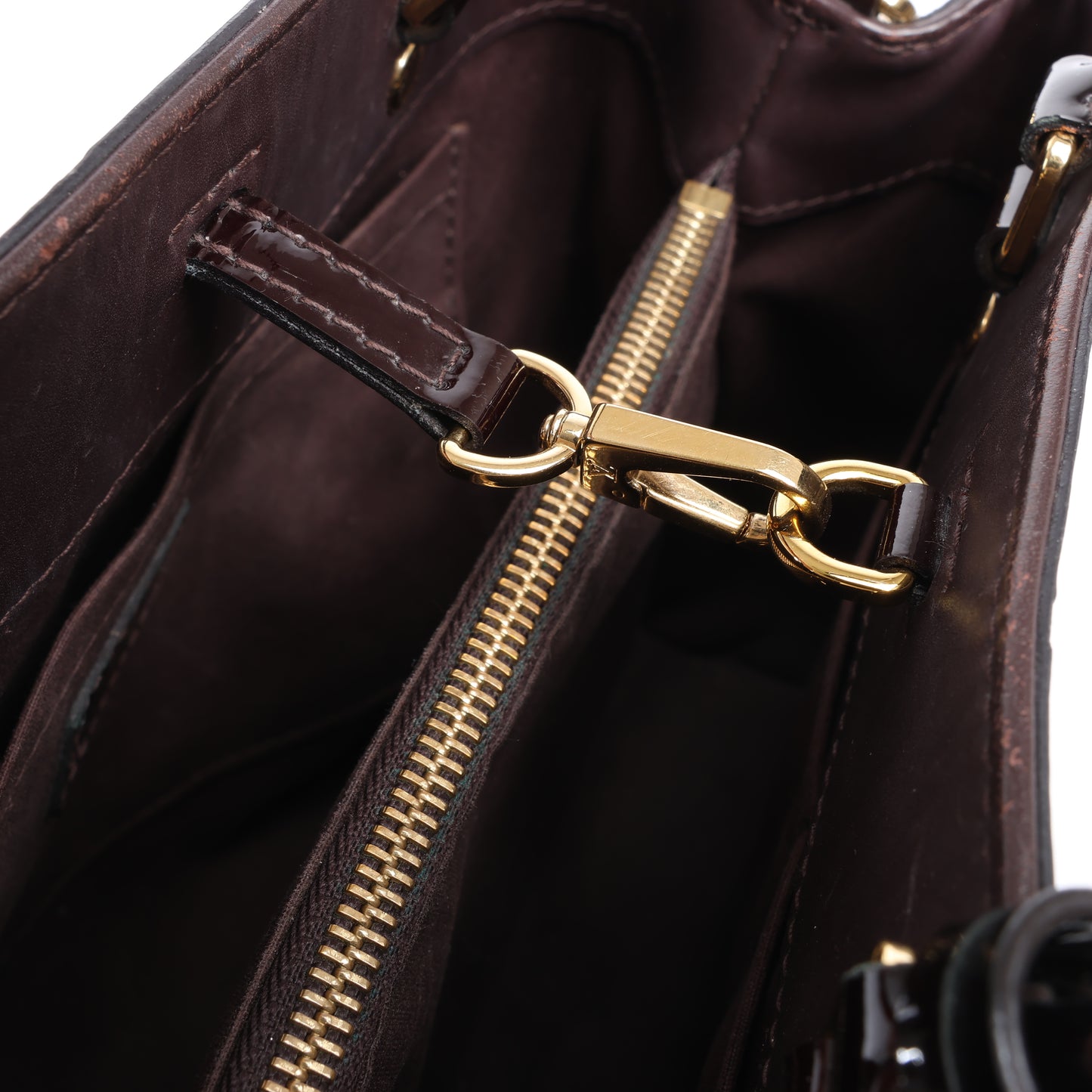 Louis Vuitton Vernis Montaigne BB 2Way Handtasche in Amarante M50403