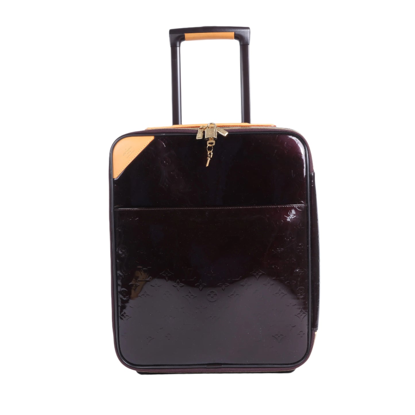 Louis Vuitton Vernis Suitcase Pegase 45 Reisetasche in Amarante M91277