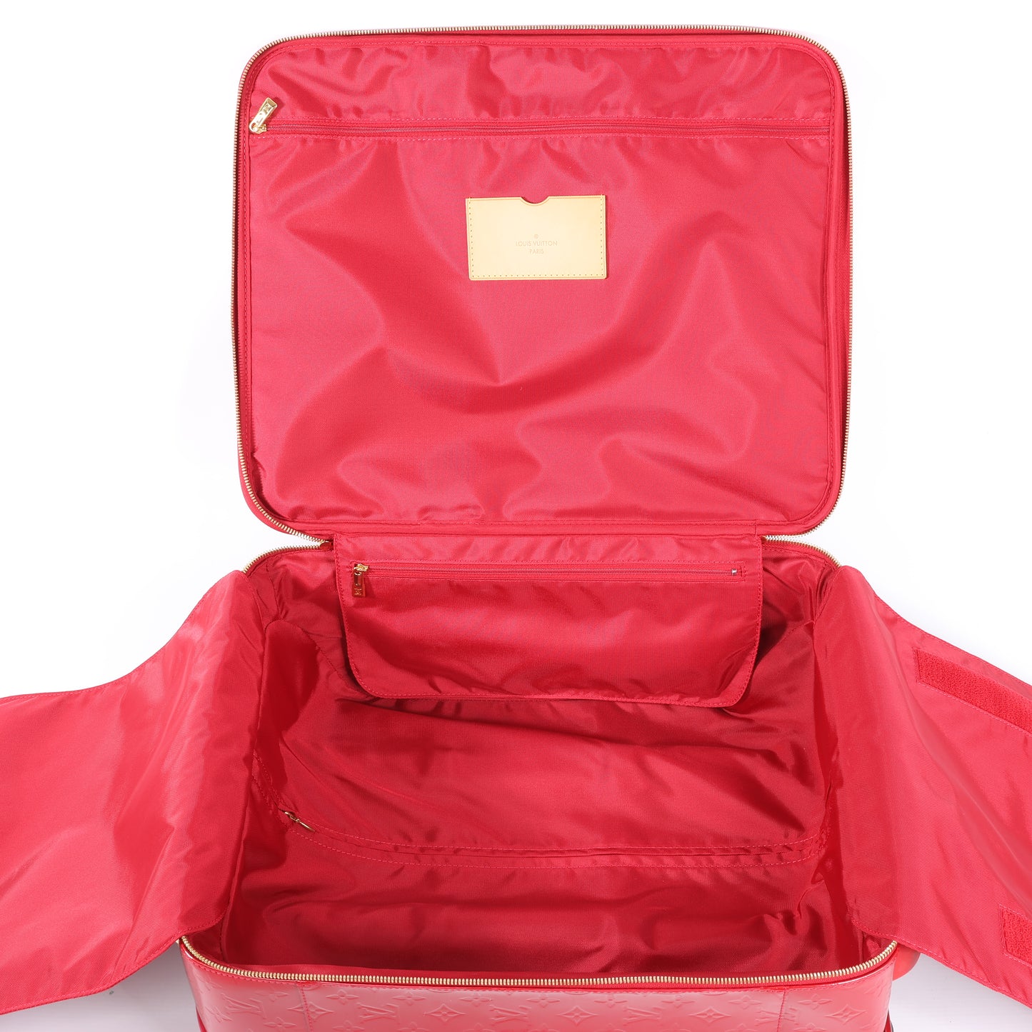 Louis Vuitton Vernis Valise Pegase 45 Sac de voyage en rouge M91278