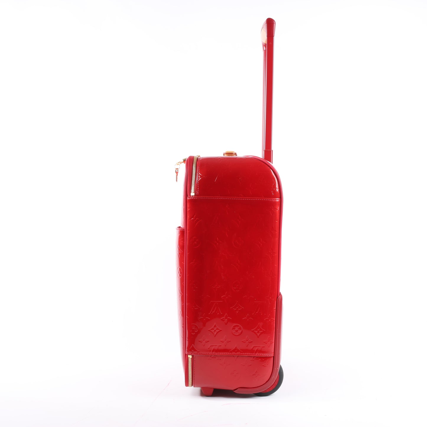 Louis Vuitton Vernis Valise Pegase 45 Sac de voyage en rouge M91278