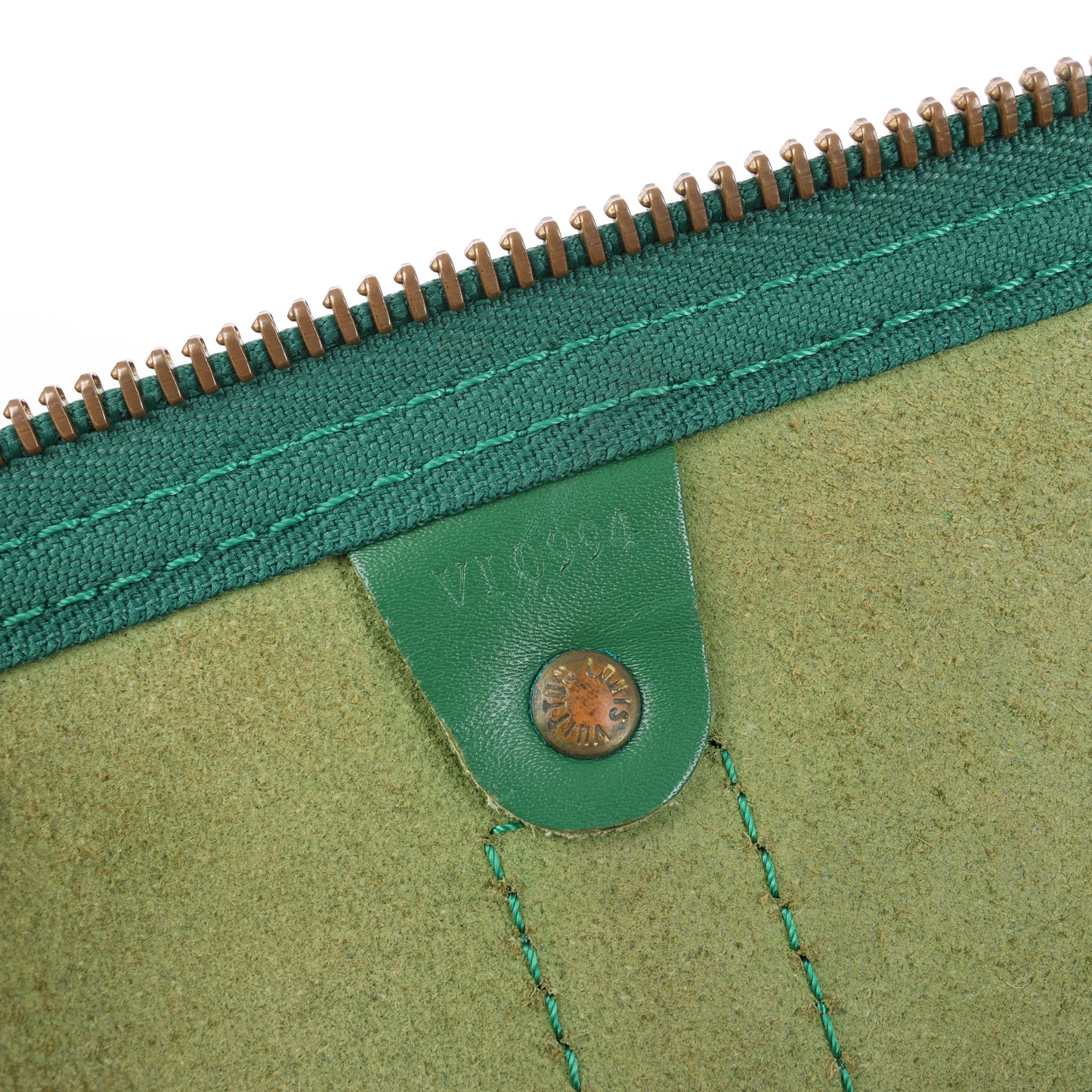 Louis Vuitton Epi Leder Keepall 50 Reisetasche in Grün M42964