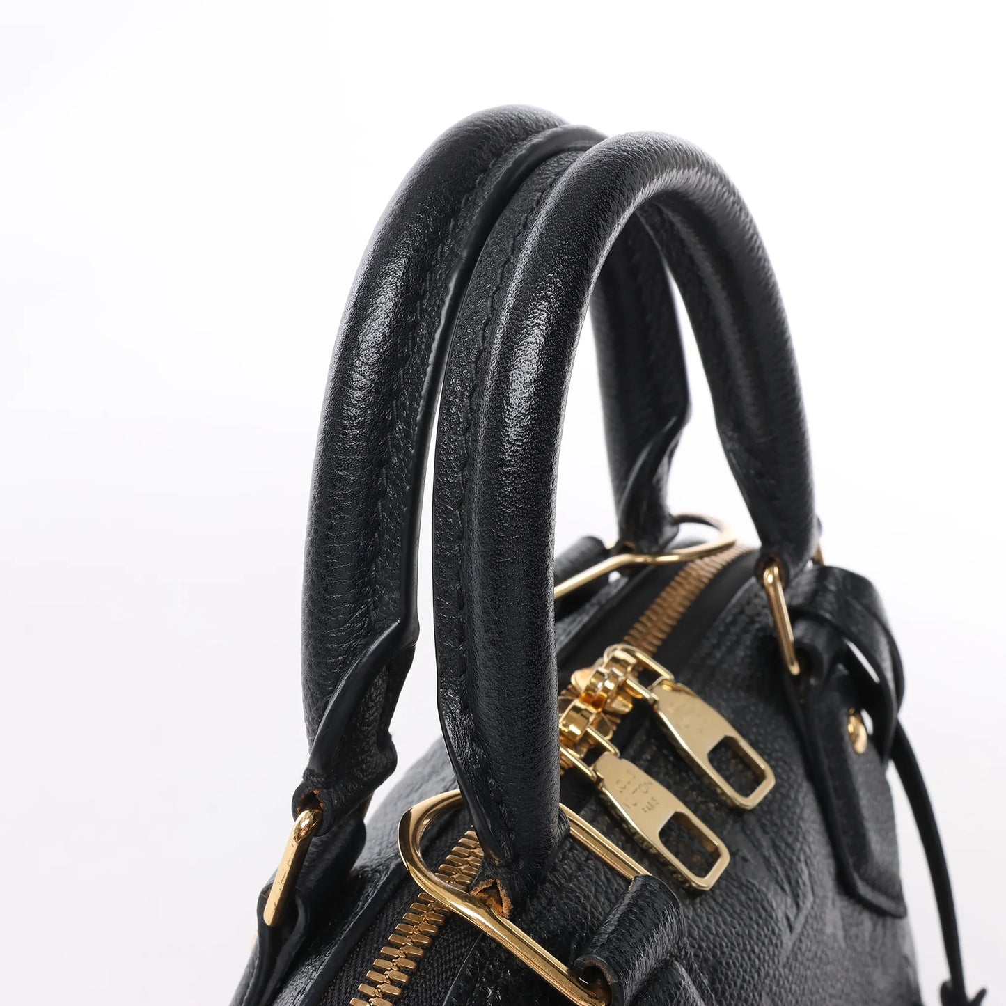 Louis Vuitton Monogram Empreinte Alma BB 2Way Handtasche in Schwarz M44829