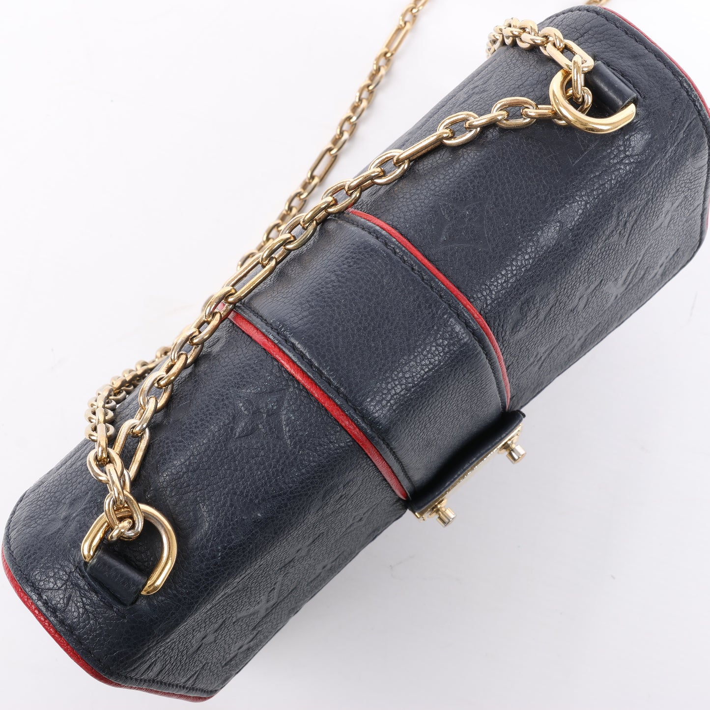 Louis Vuitton Monogram Empreinte Saint-Sulpice PM Umhängetasche in Marineblau M43394