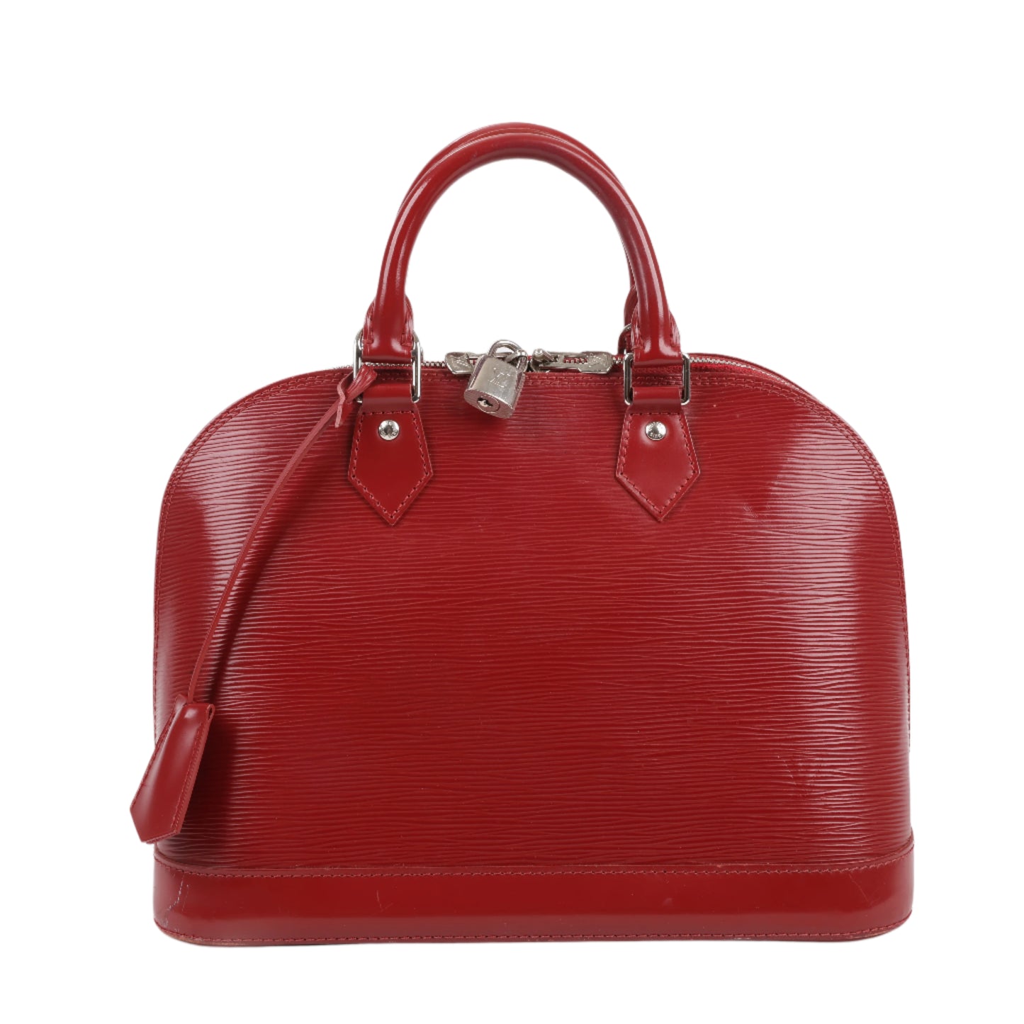Louis Vuitton Epi Leather Alma Handbag in Deep Red M4030M