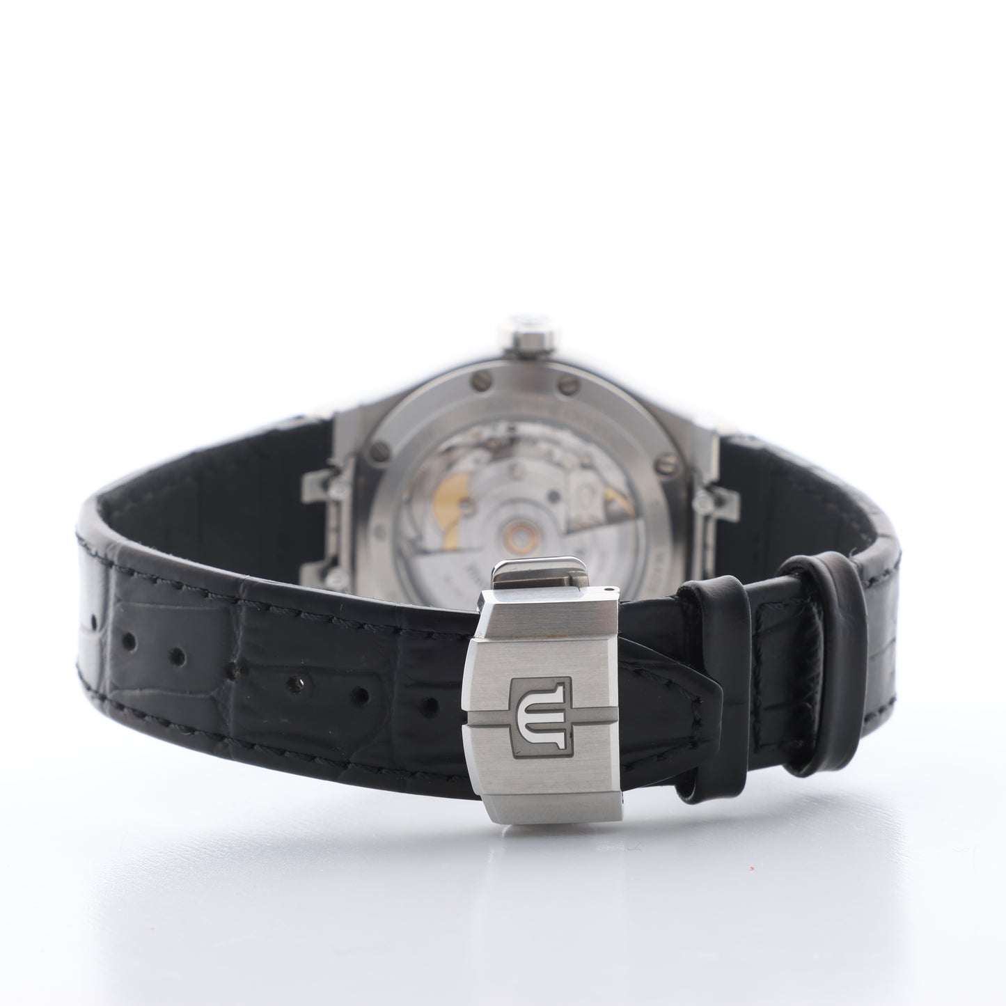 Maurice Lacroix Aikon 39mm AI6007-SS002-330-1 AY36727 SS & Leather AT Black Dial Watch