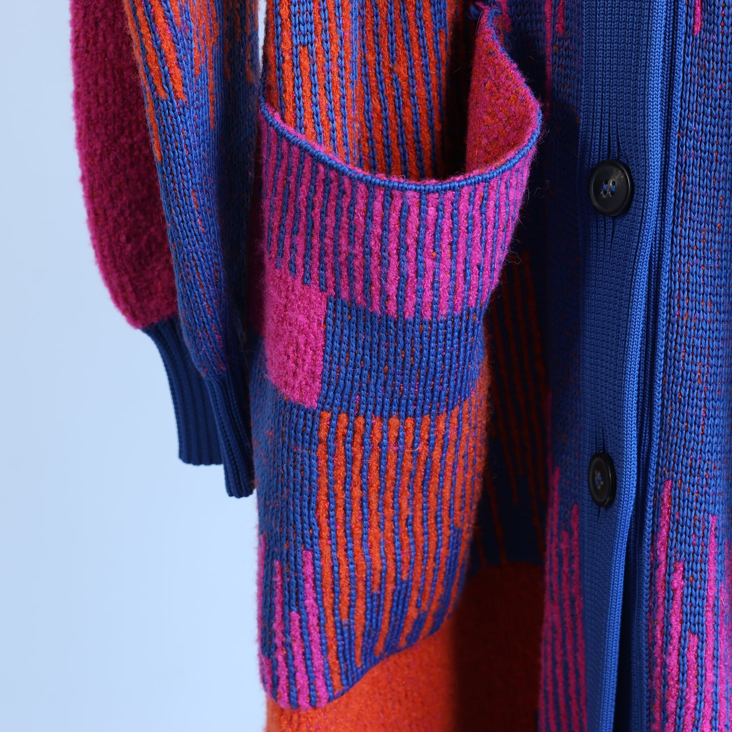 Missoni, langer Strickcardigan aus Wollmischung, XS