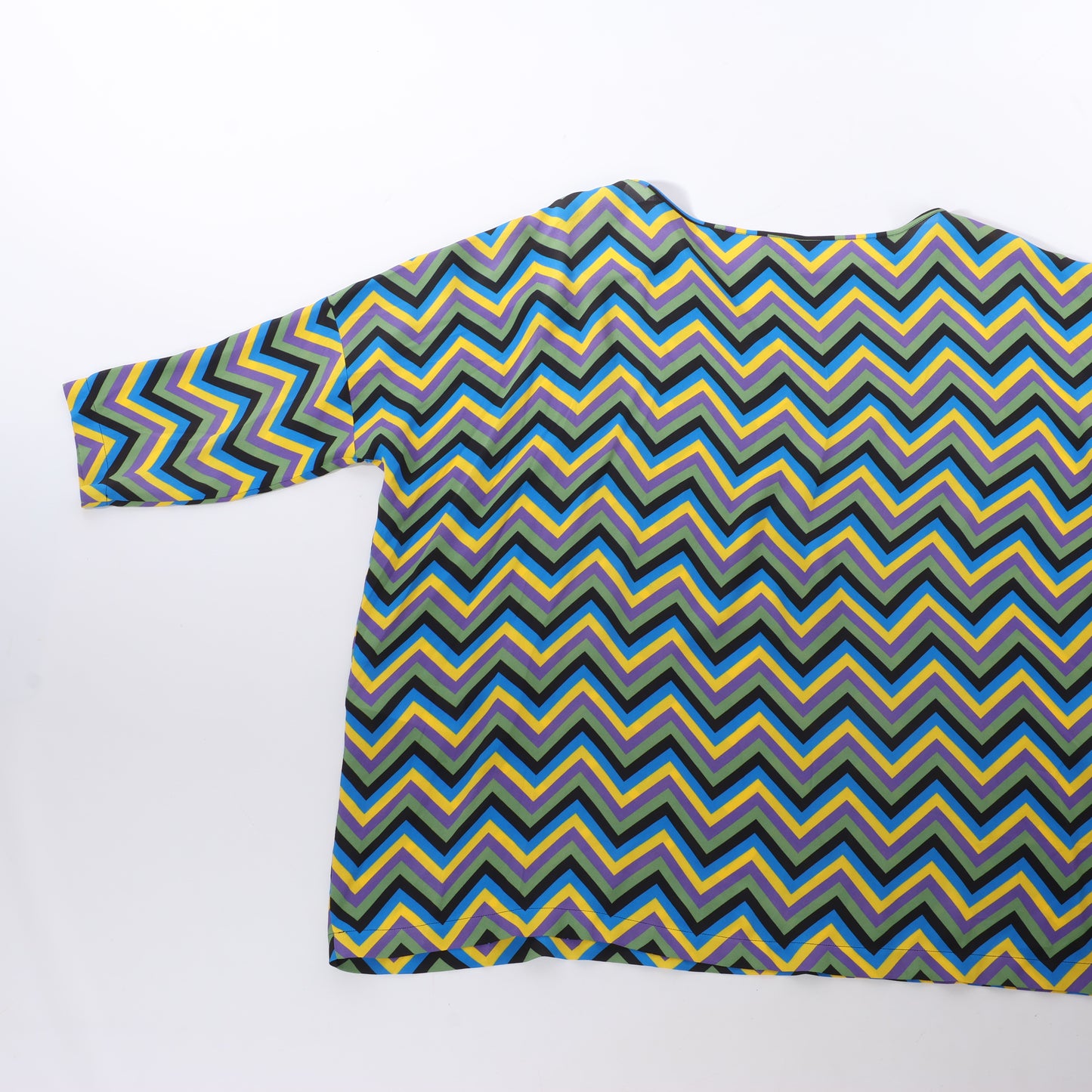 Missoni, mehrfarbiges Crêpe-Oberteil mit lockerer Passform, Größe S