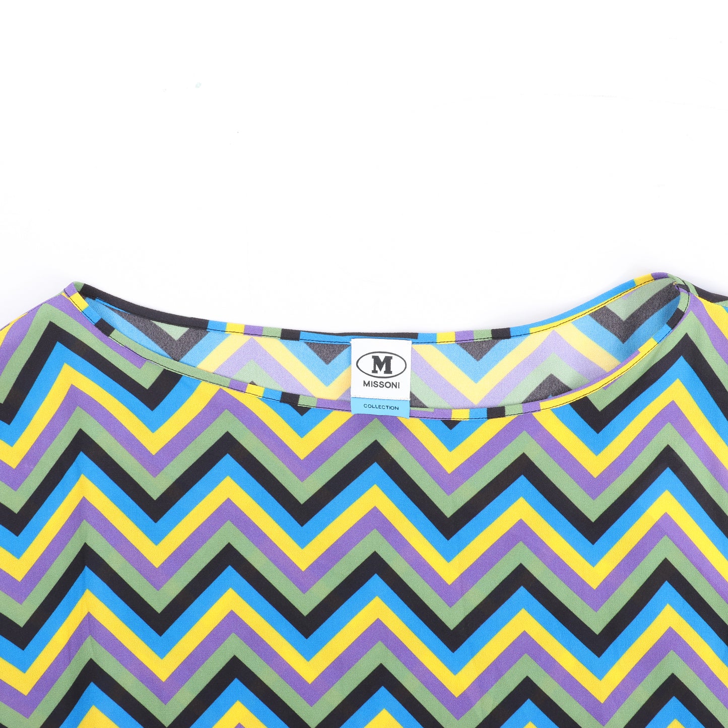 Missoni, mehrfarbiges Crêpe-Oberteil mit lockerer Passform, Größe S