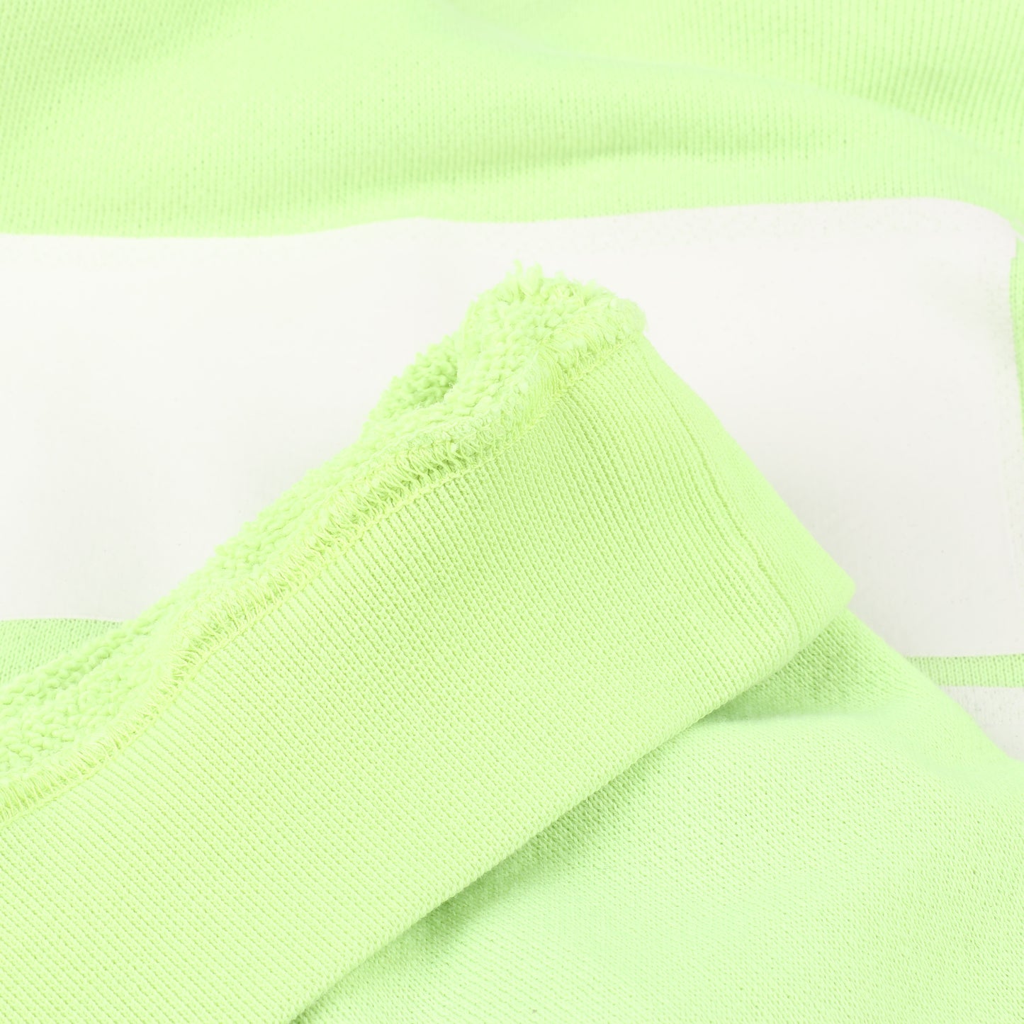 OFF-WHITE Arrow Logo Hooded Sweatshirt in Lime Green