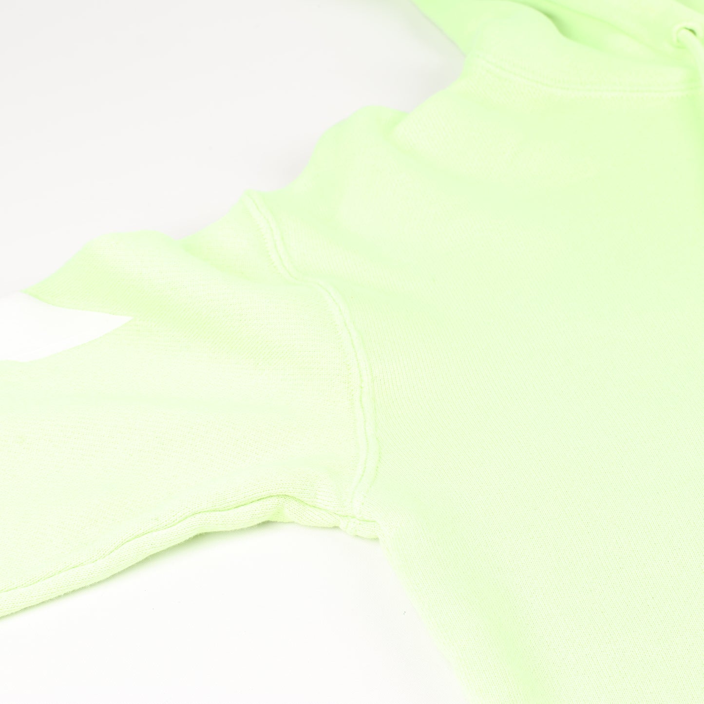 OFF-WHITE Arrow Logo Hooded Sweatshirt in Lime Green