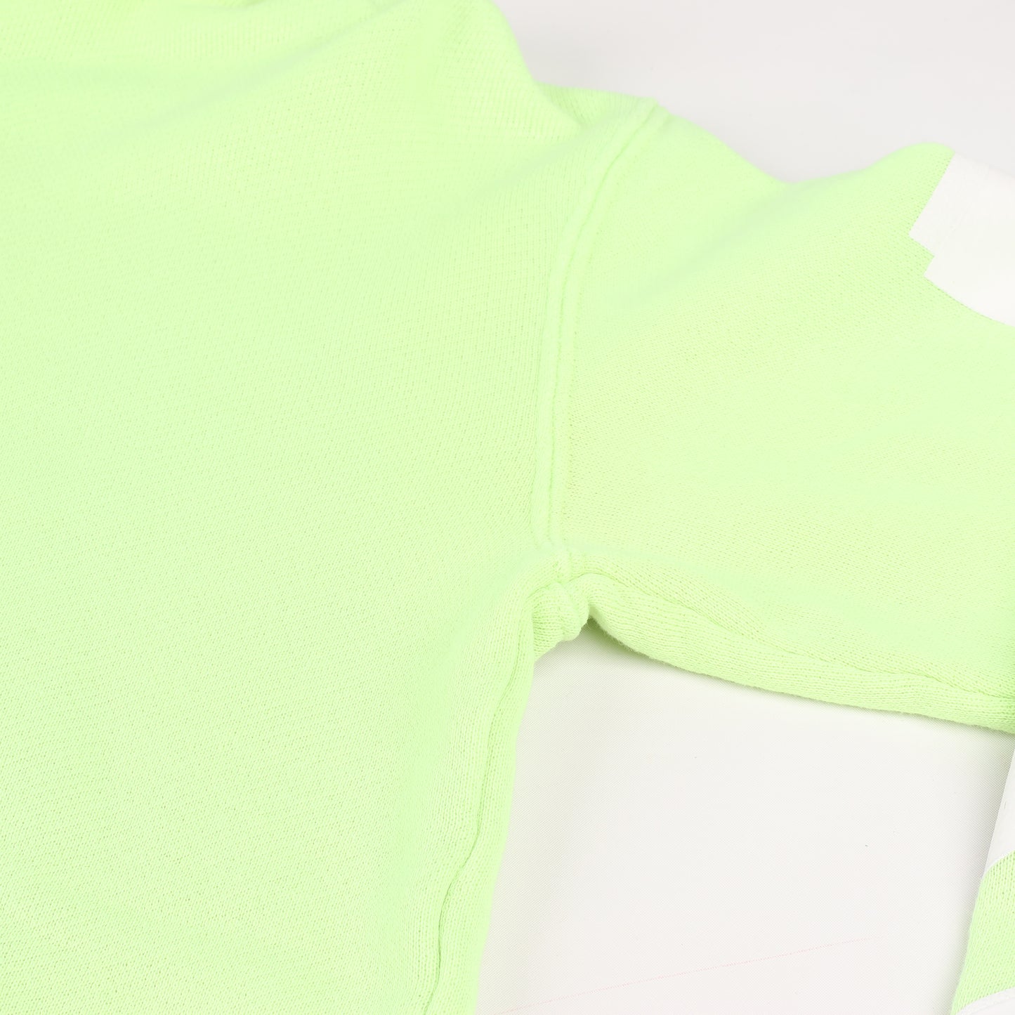 OFF-WHITE Arrow Logo Hooded Sweatshirt in Lime Green