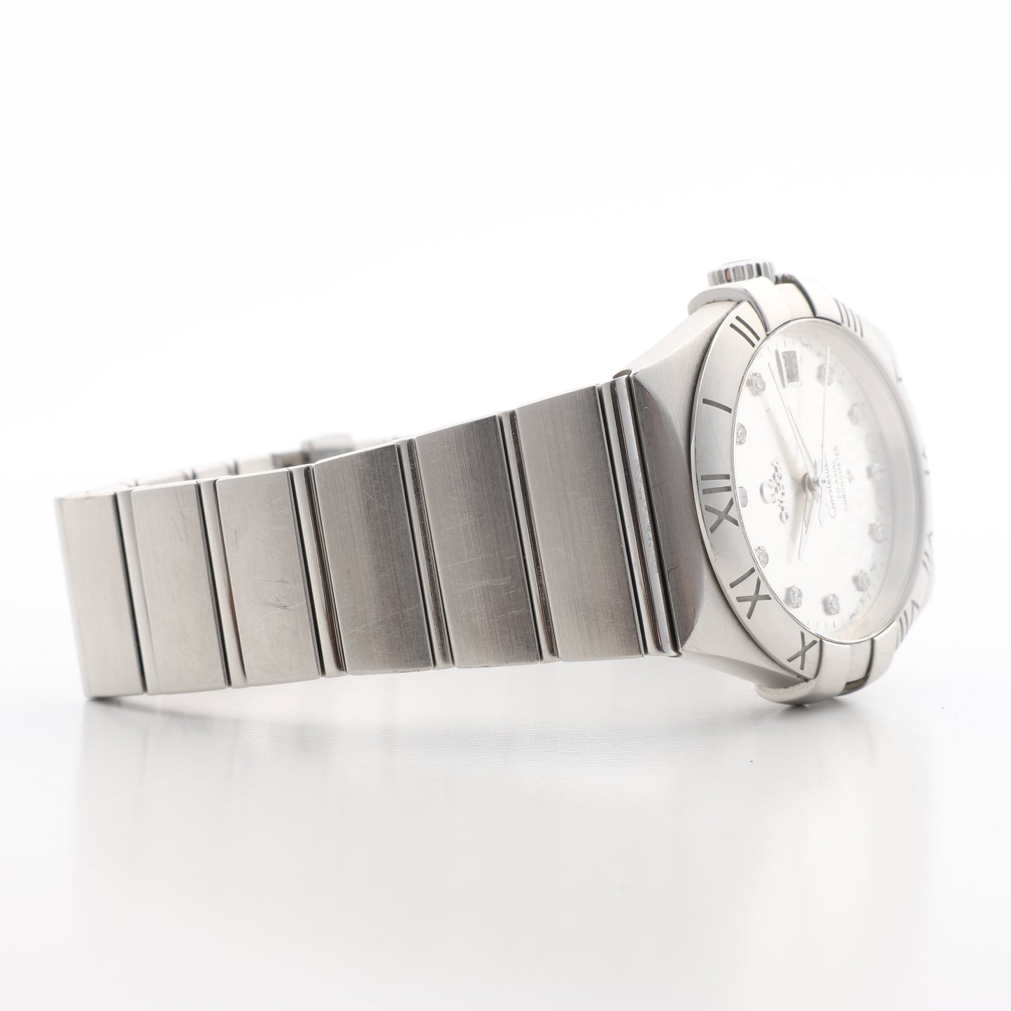 Omega Constellation Co-Axial Chronometer 123.10.35.20.52.002 88029829 SS AT Silver-Face Watch