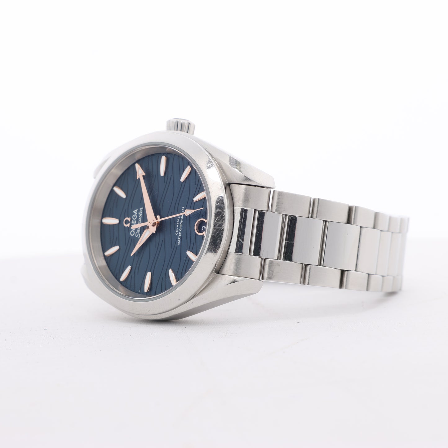 Omega Seamaster Aqua Terra Chronometer 220.10.34.20.03 SS AT Uhr mit marineblauem Zifferblatt