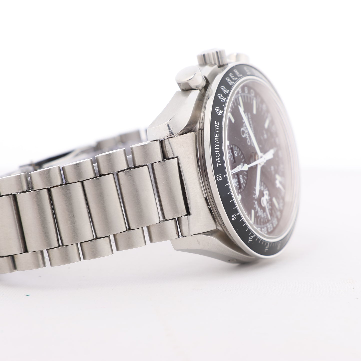 Omega Speedmaster 3520.50 55660822 SS SS AT Uhr mit schwarzem Zifferblatt