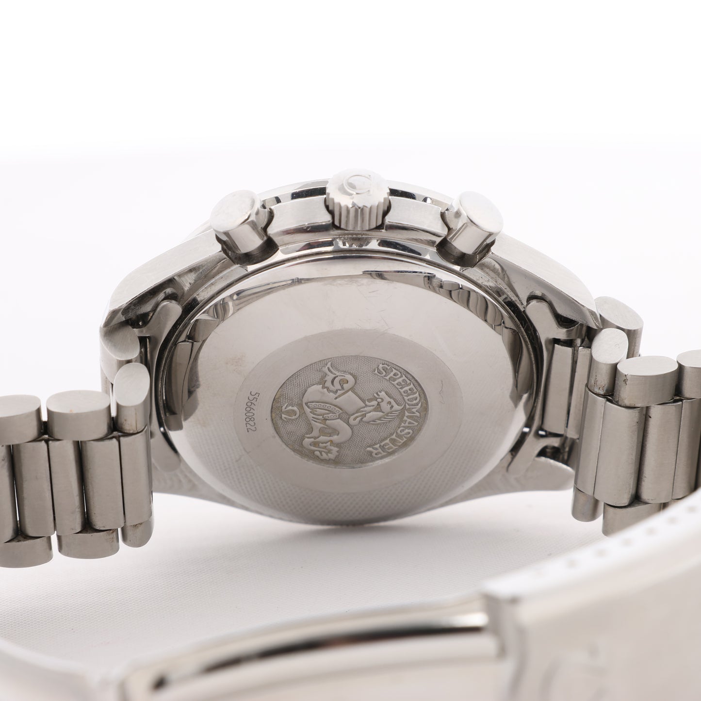 Omega Speedmaster 3520.50 55660822 SS SS AT Uhr mit schwarzem Zifferblatt
