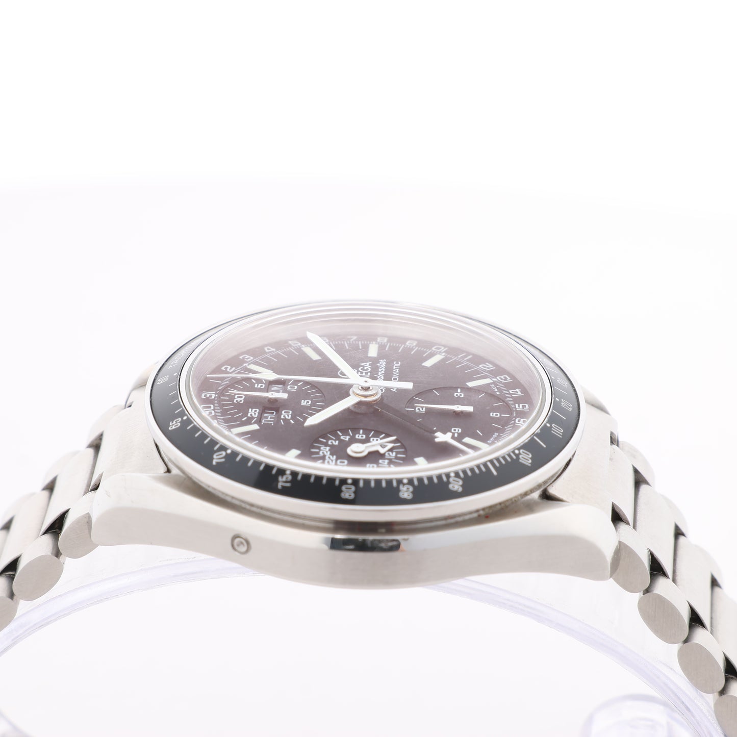 Omega Speedmaster 3520.50 55660822 SS SS AT Uhr mit schwarzem Zifferblatt