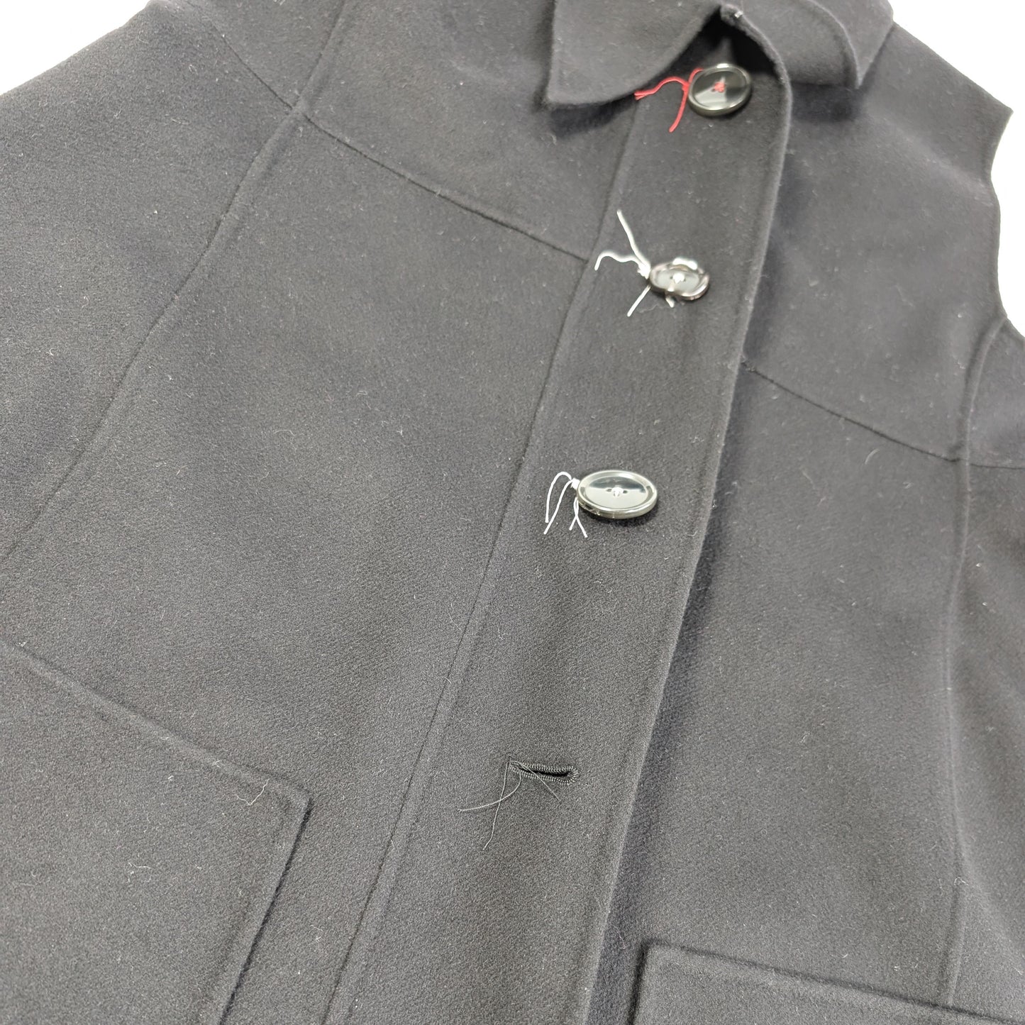 Marni Sleeveless Black Coat, Size 44