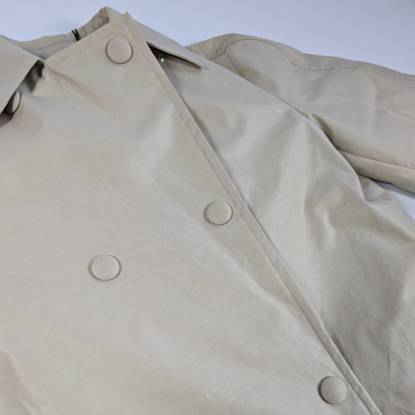 Jil Sander Beige Double-Layer Coat, Size 36