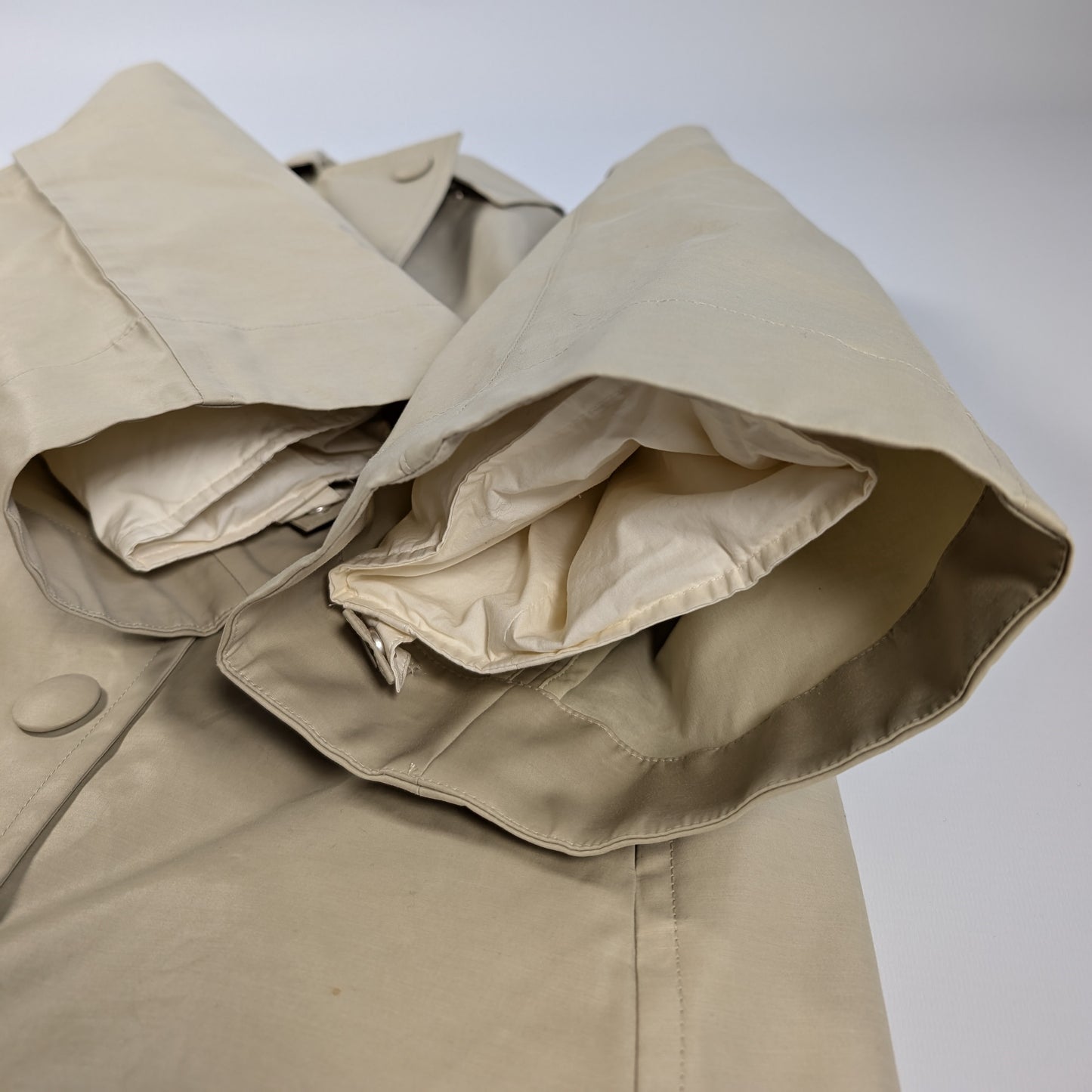 Jil Sander Beige Double-Layer Coat, Size 36