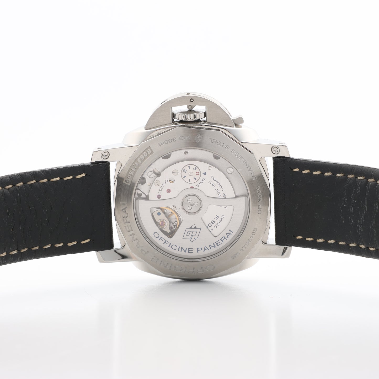 Panerai Luminor GMT PAM00531 OP6956BB1758195 SS & Leather AT Black Dial Watch