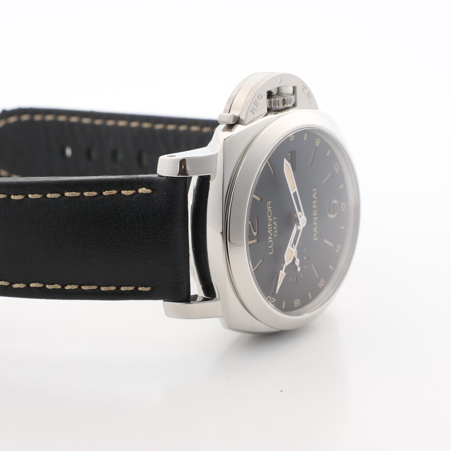 Panerai Luminor GMT PAM00531 OP6956BB1758195 SS & Leather AT Black Dial Watch