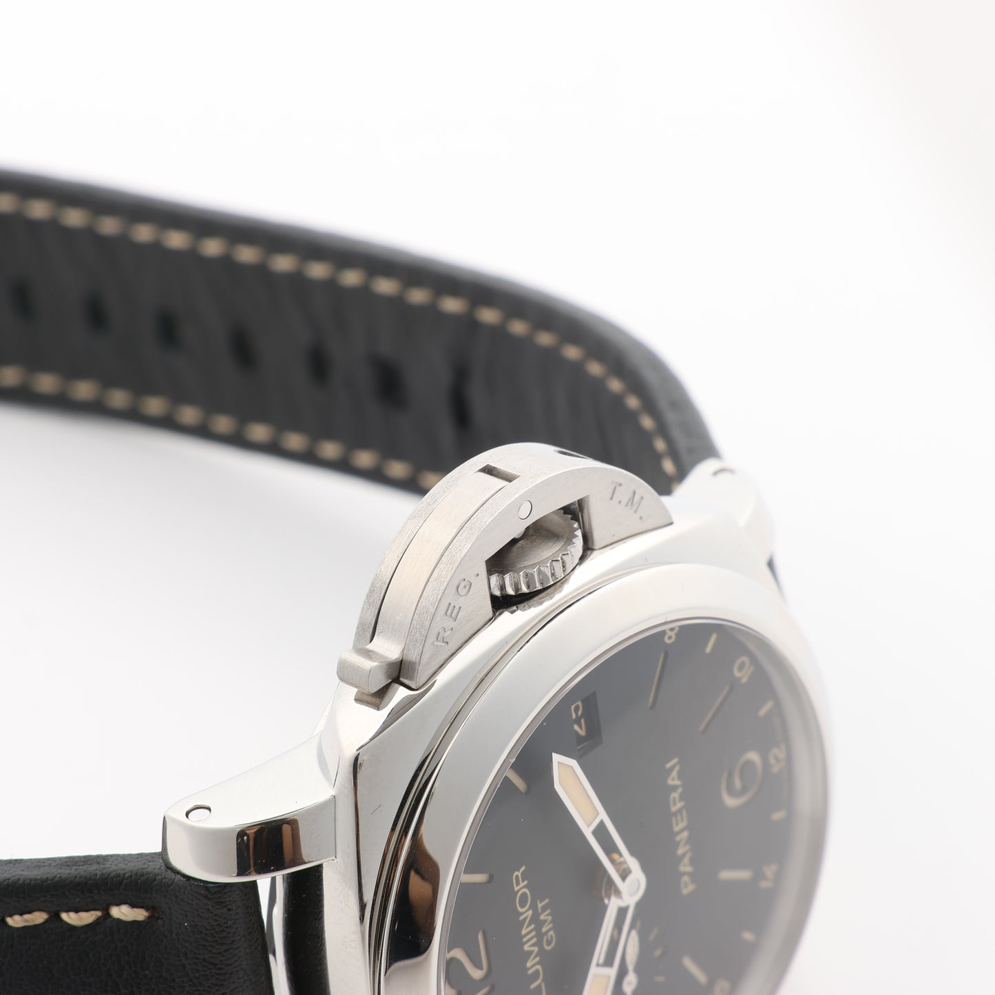 Panerai Luminor GMT PAM00531 OP6956BB1758195 SS & Leather AT Black Dial Watch