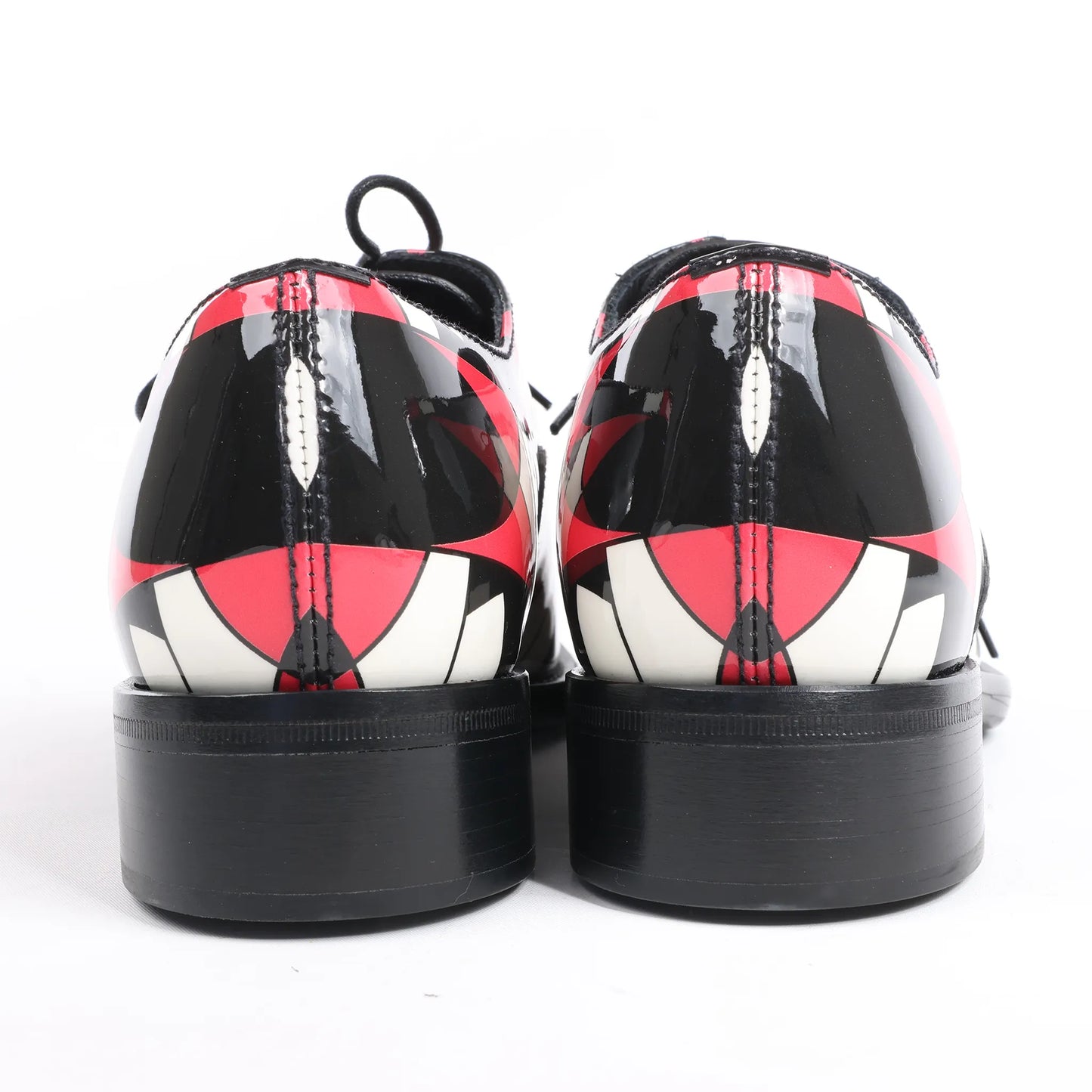 PRADA Patent Leather Leather Shoes in Multicolor, Size 38 EU