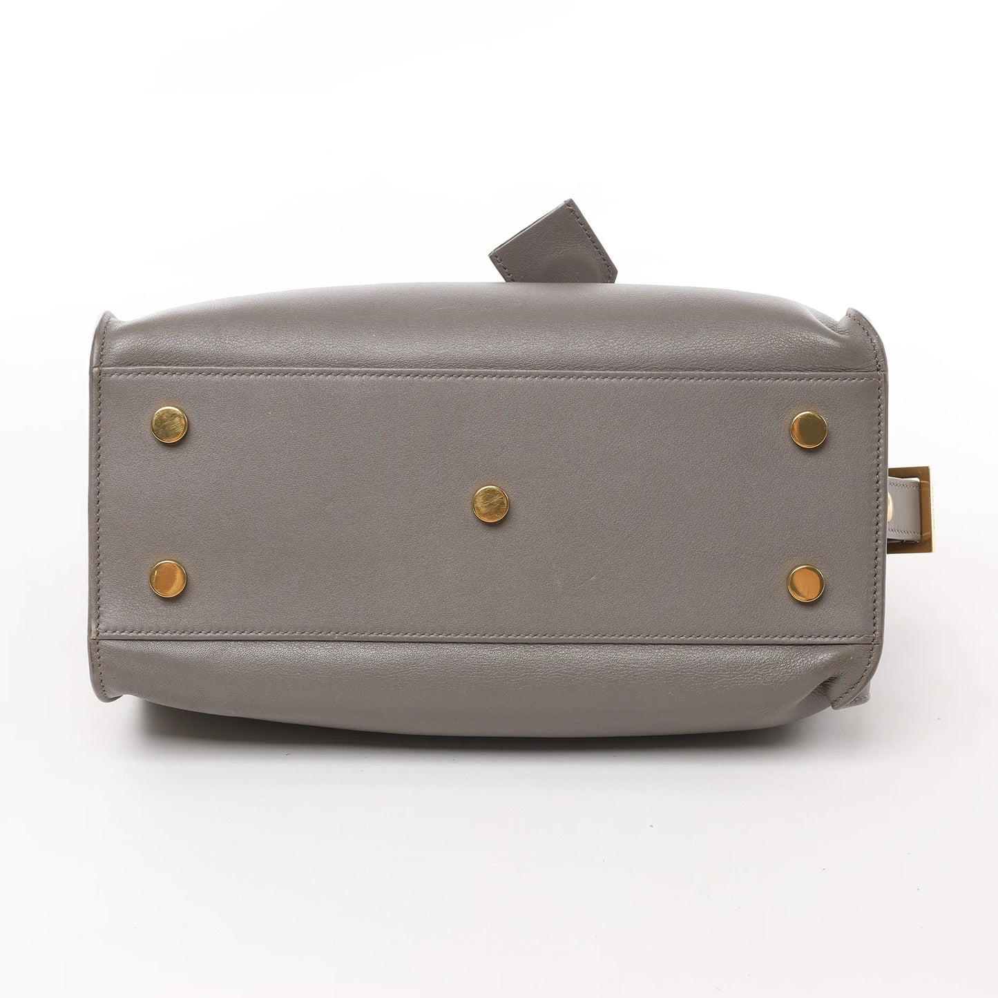 Saint Laurent Paris Baby Cabas Leather 2Way Handbag in Gray 424868