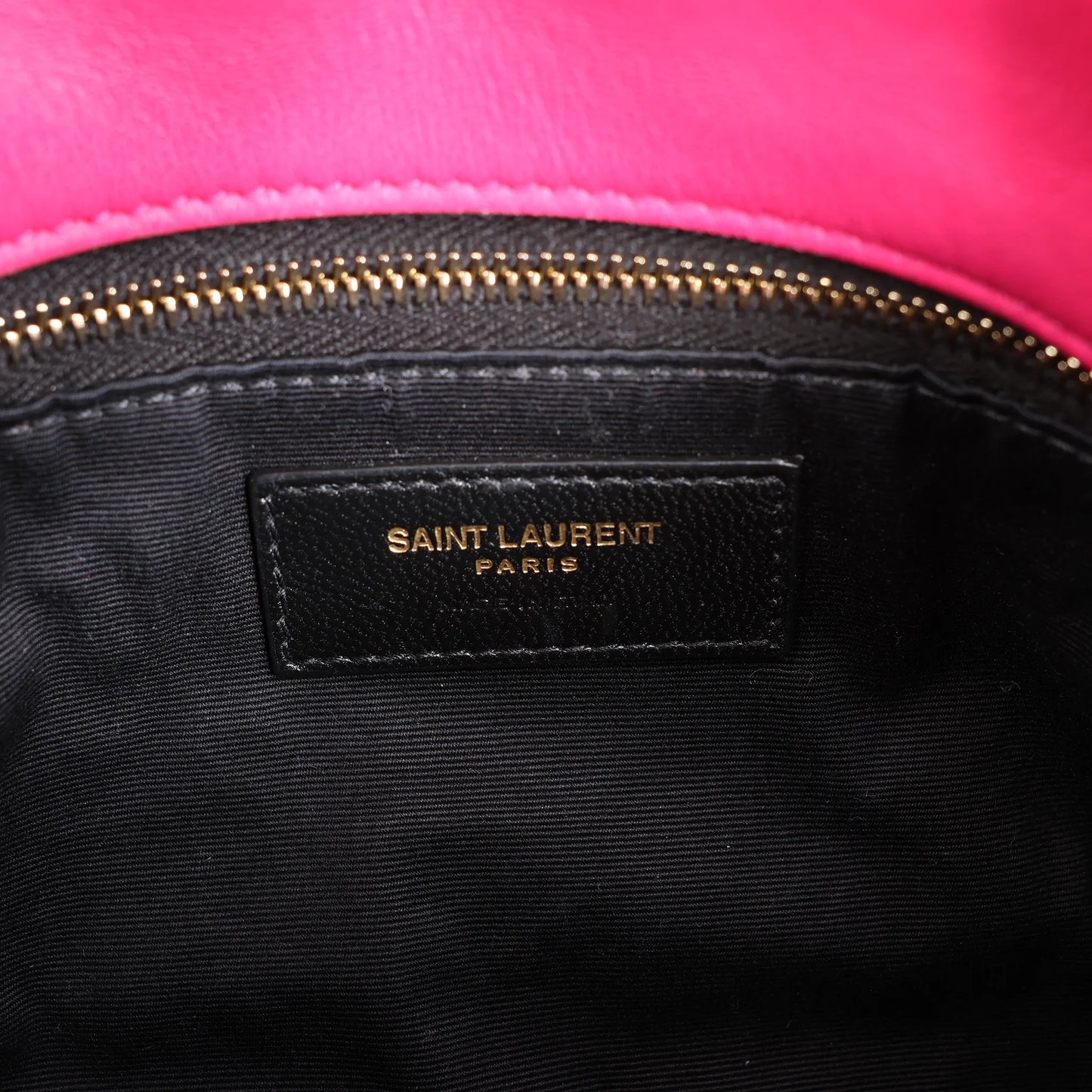 Saint Laurent Paris Loulou Puffer Leather Chain Shoulder Bag in Pink 620333