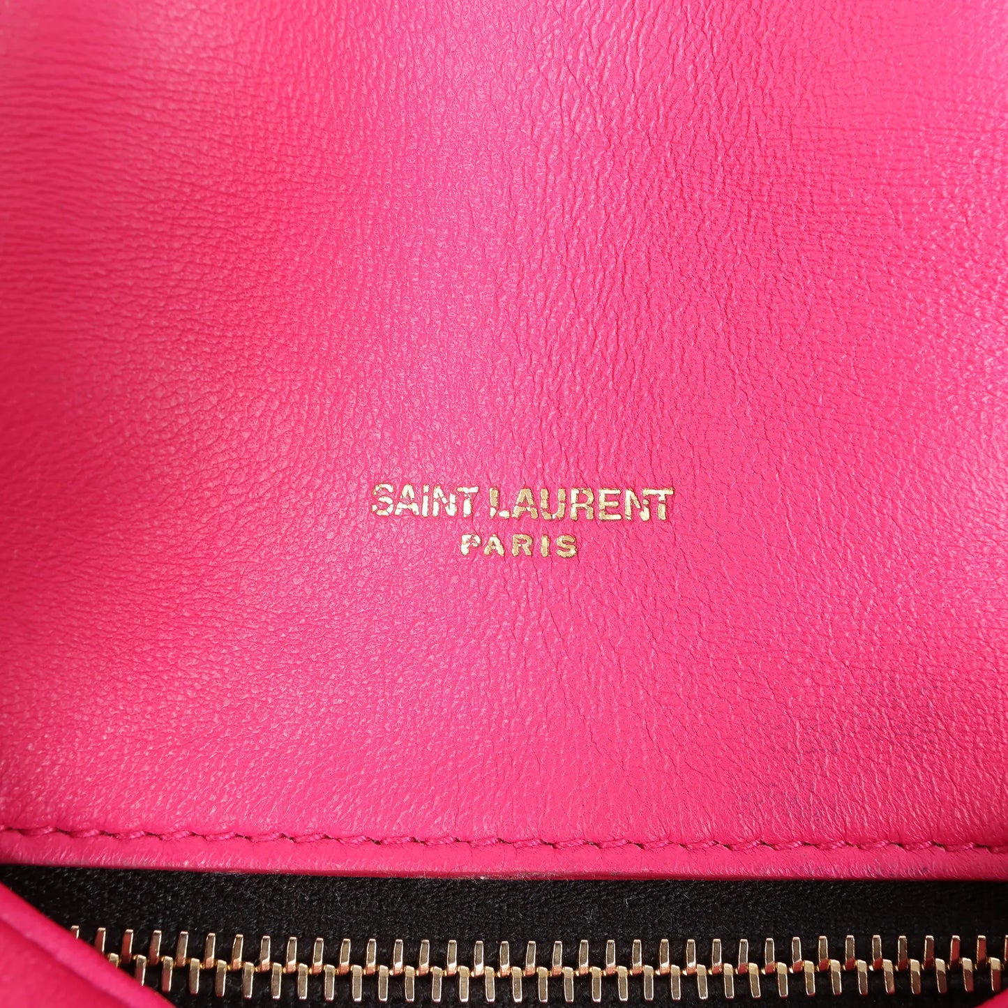 Saint Laurent Paris Loulou Puffer Leather Chain Shoulder Bag in Pink 620333